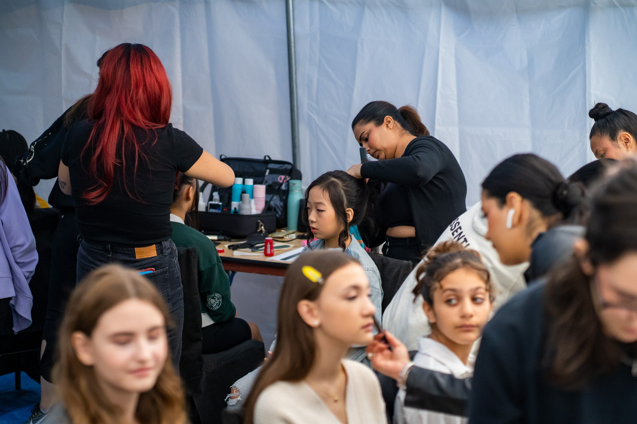 The blooms BTS. Vancouver Kids Photographer