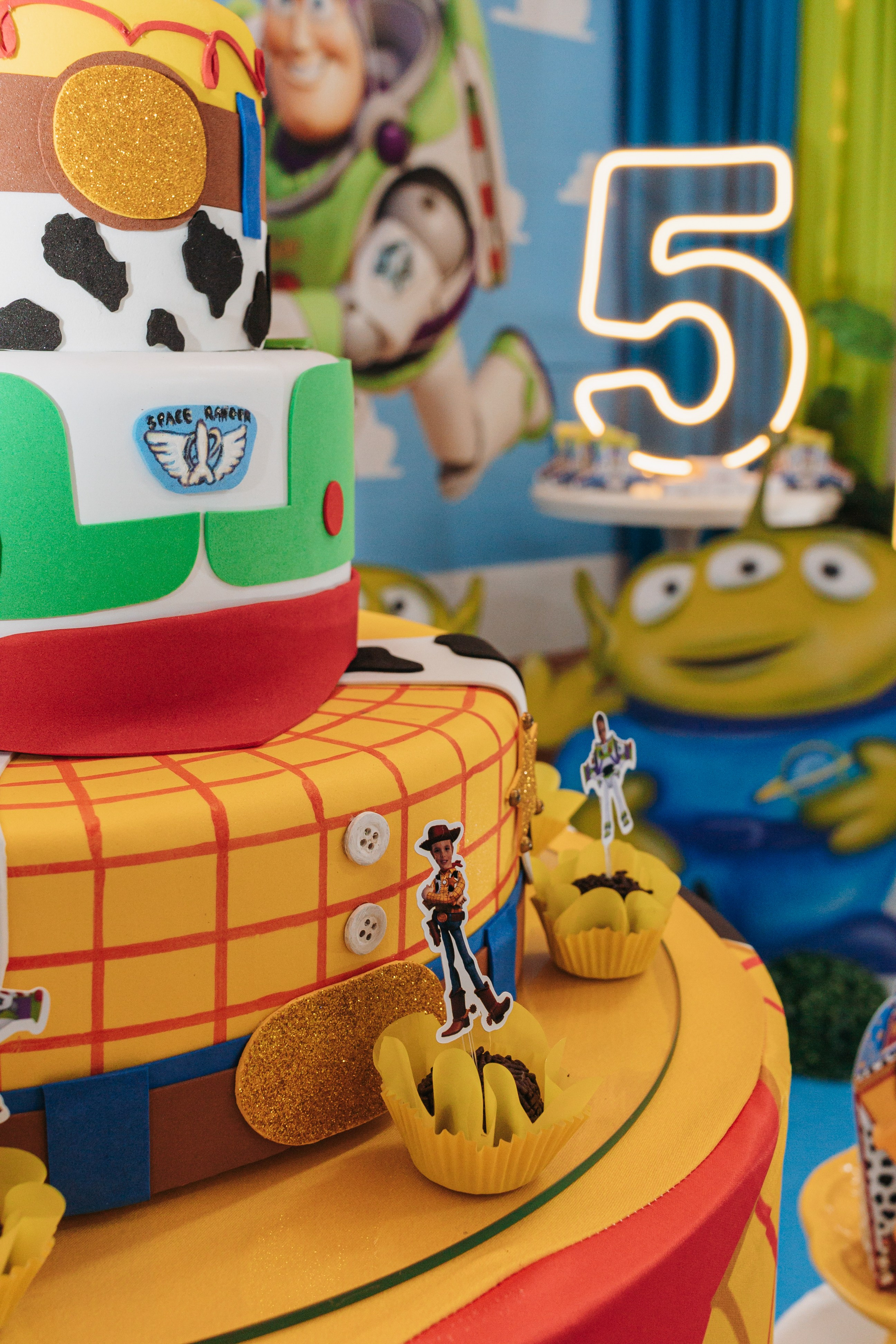 Aniversário infantil Toy Story em São José, Santa Catarina.