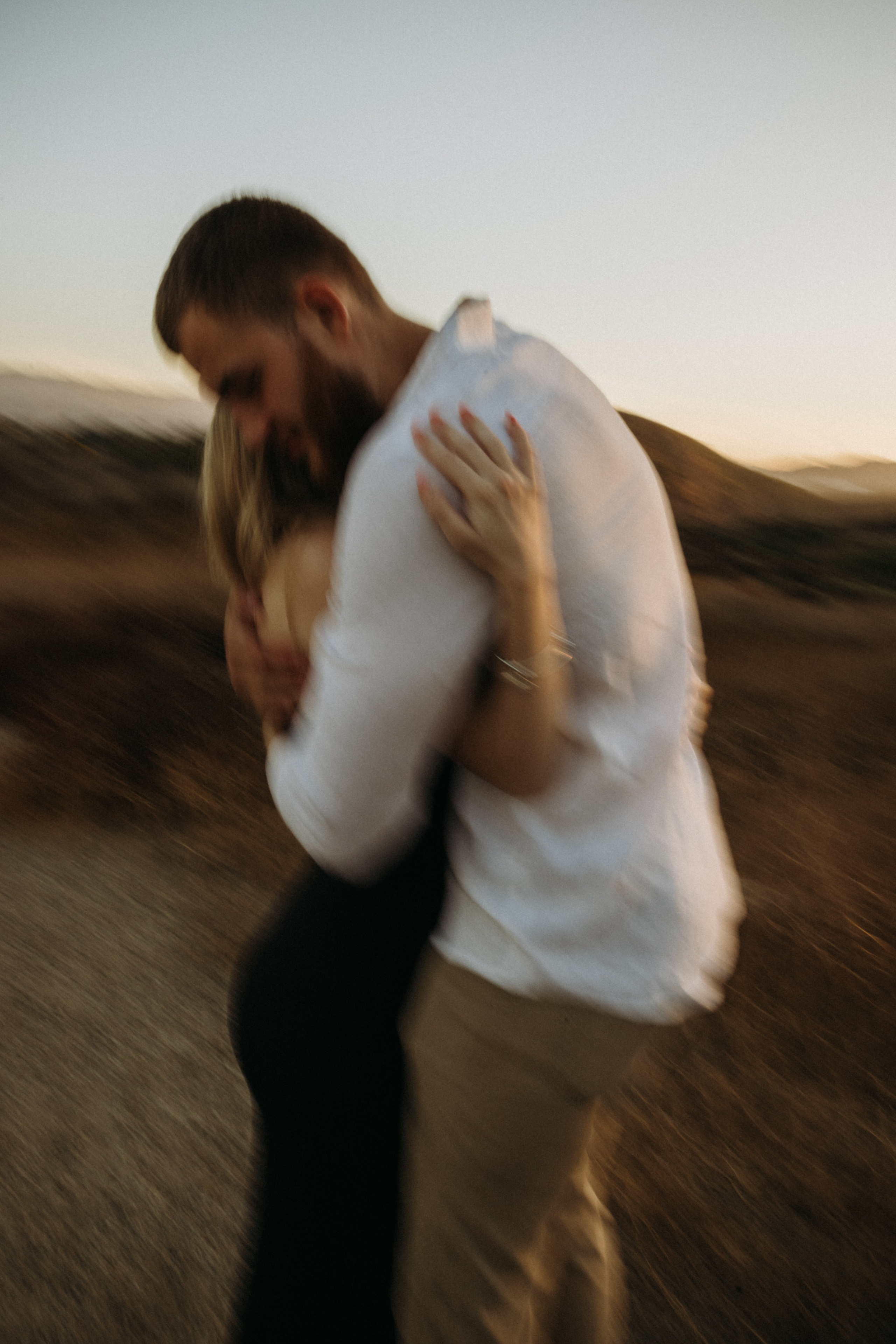Anniversary Photoshoot at Sunset in a Scenic Field | Taya Frank. Southern California Family and Couple Photographer