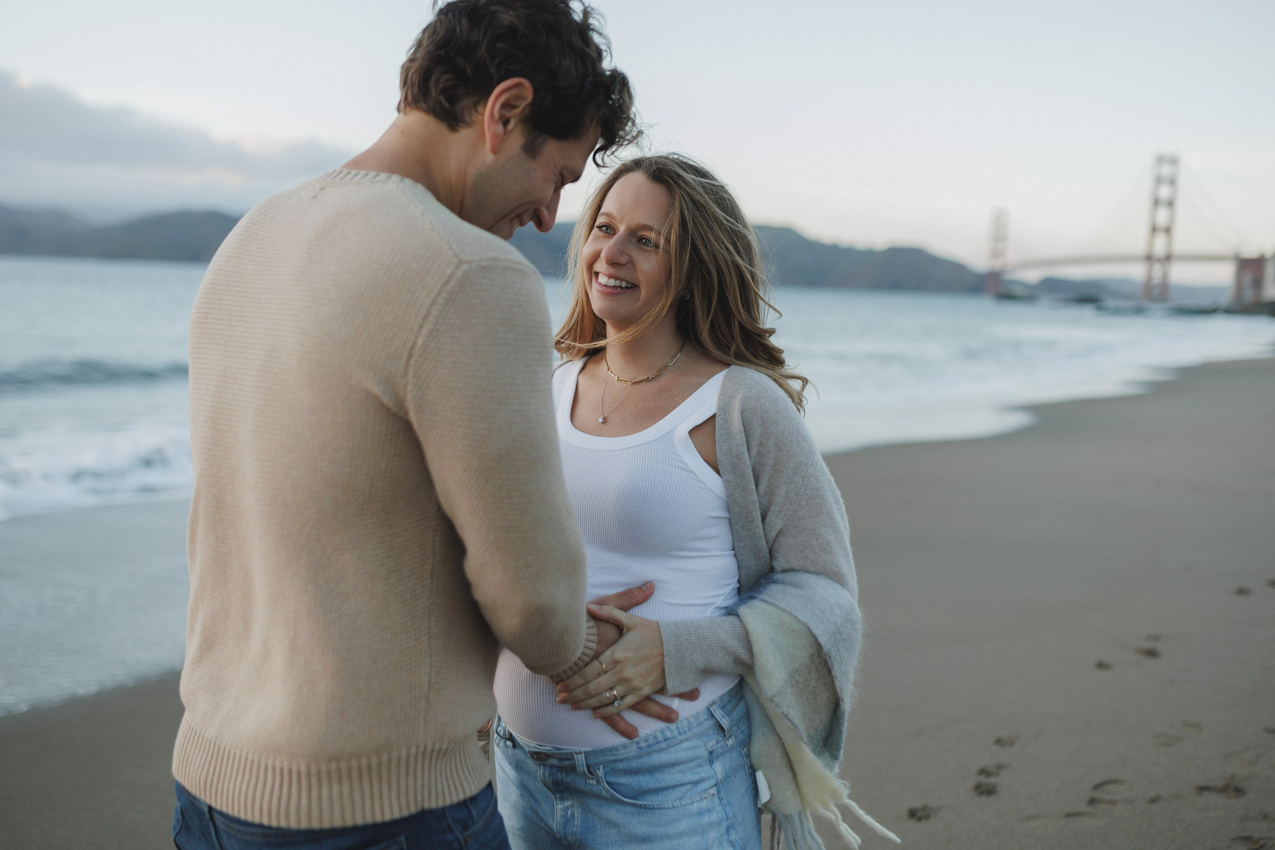 Baker Beach Maternity Session. Maternity, newborn photographer in the Bay Area|Iryna Rakivnenko