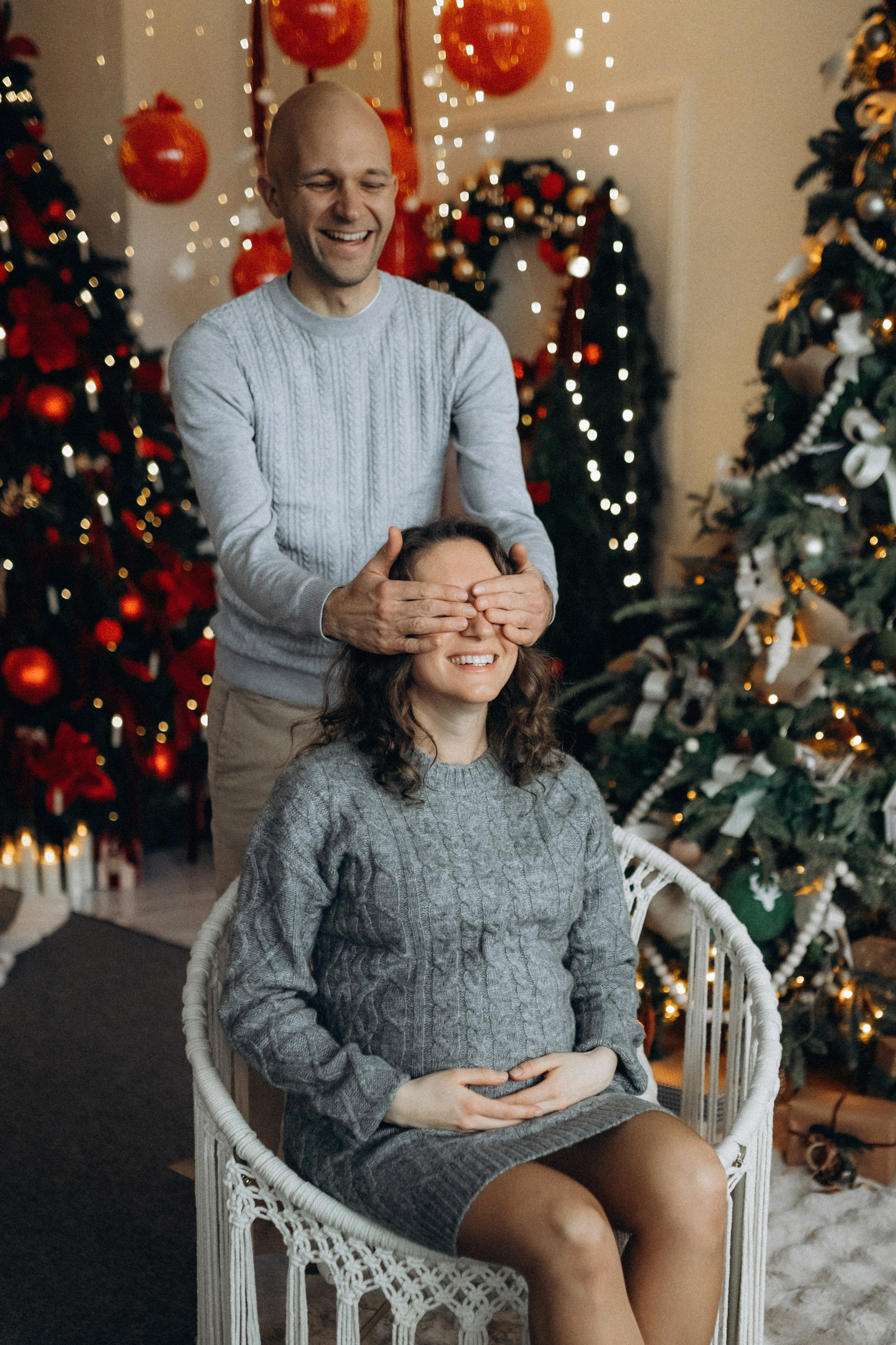 Новогодняя фотосессия в студии. Семейный фотограф Лейпциг, Германия