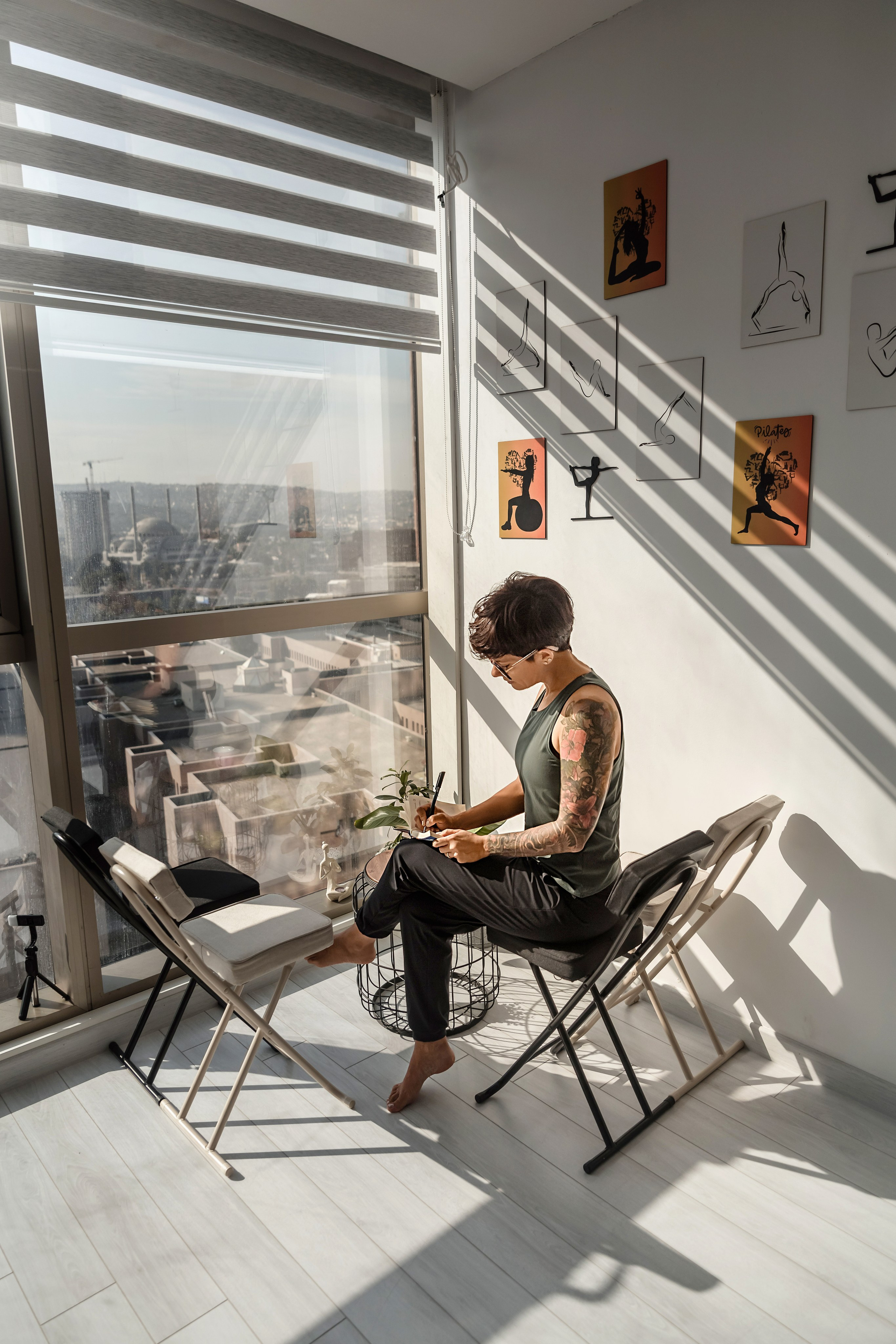 Photo session for a Pilates trainer