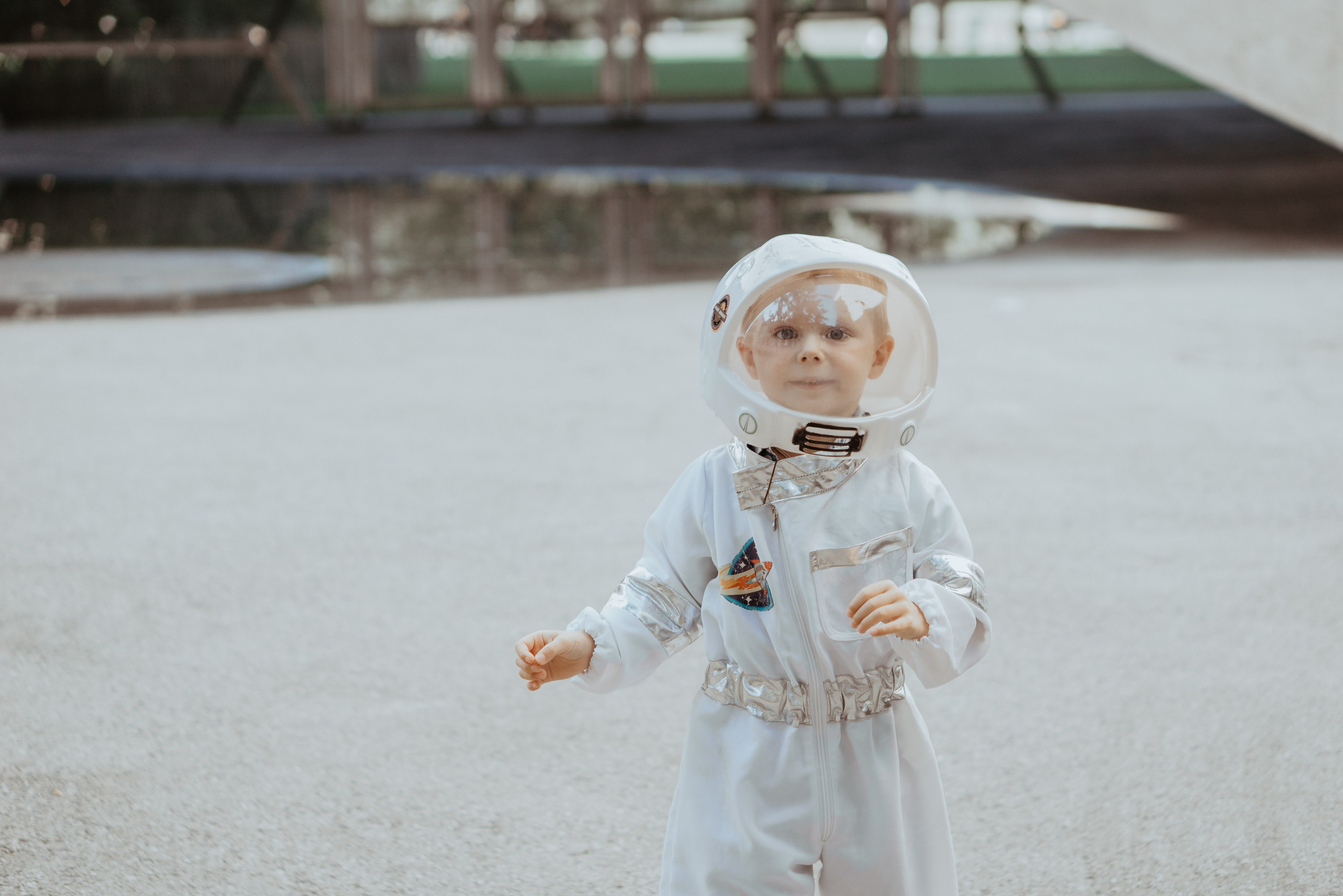 Brave astronaut and beautiful alien. Family photographer Aargau Zurich
