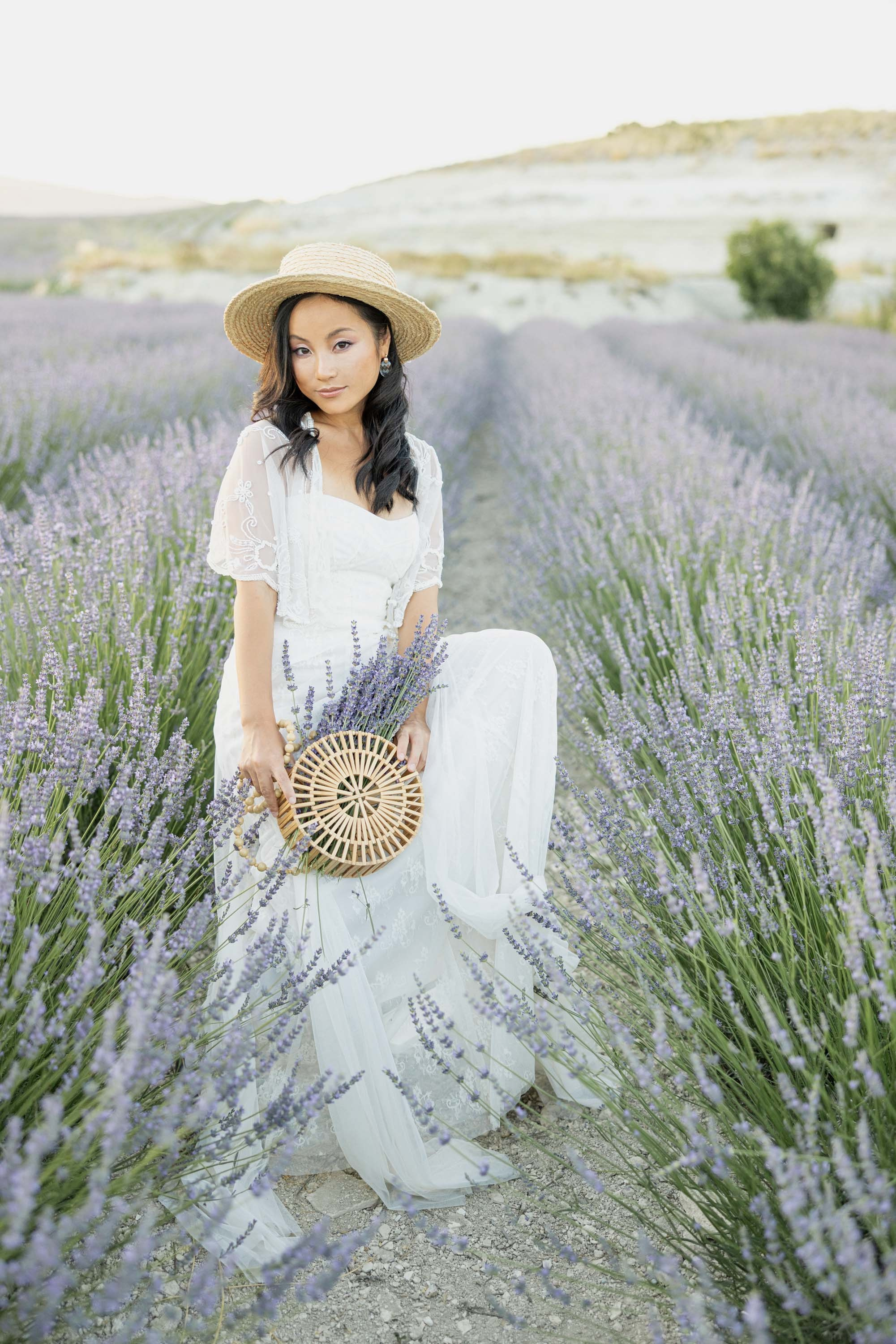 Dreamy Photoshoot in a Lavender Field. Julia Ganch I Fashion Wedding Photography I Cappadocia Turkey