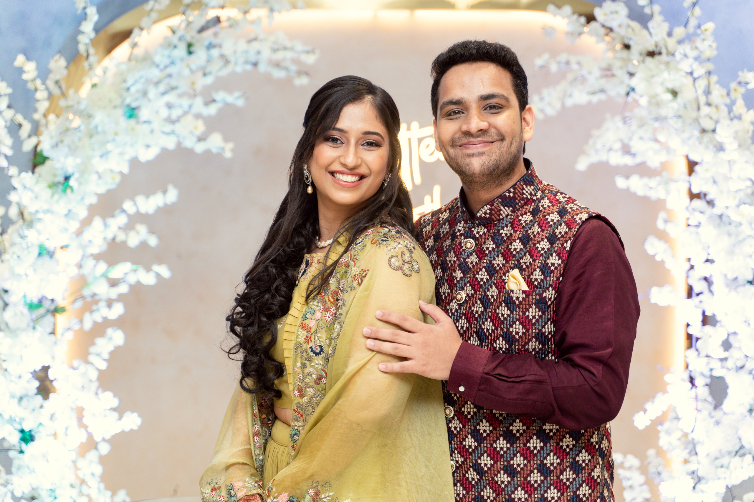 Harshika & Anmol. Menu