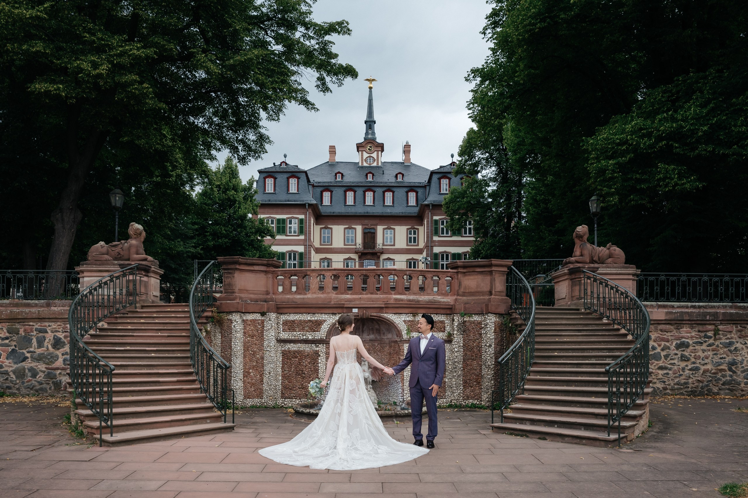 Civil Wedding in Frankfurt-Höchst — Photos at Bolongaro Palace