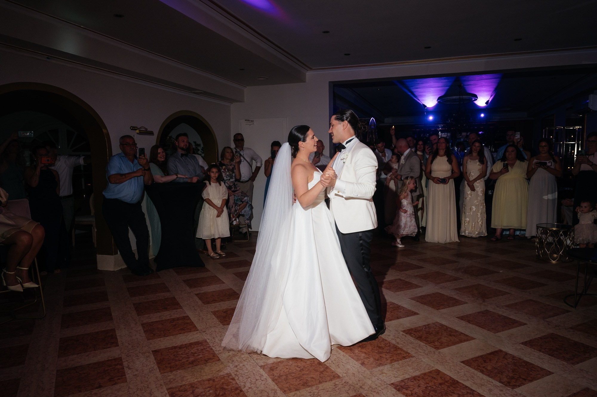 The couple's first dance