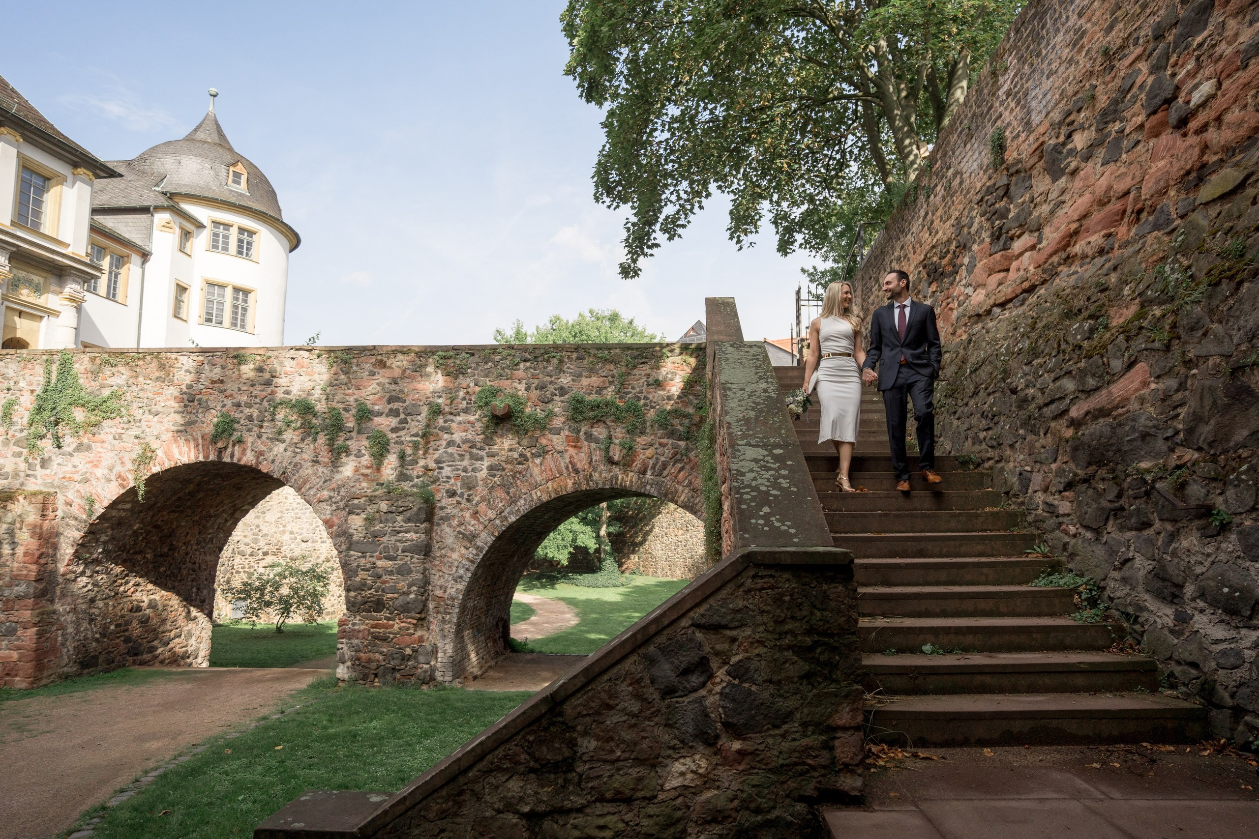 Civil Wedding in Frankfurt-Höchst — Photos at Bolongaro Palace