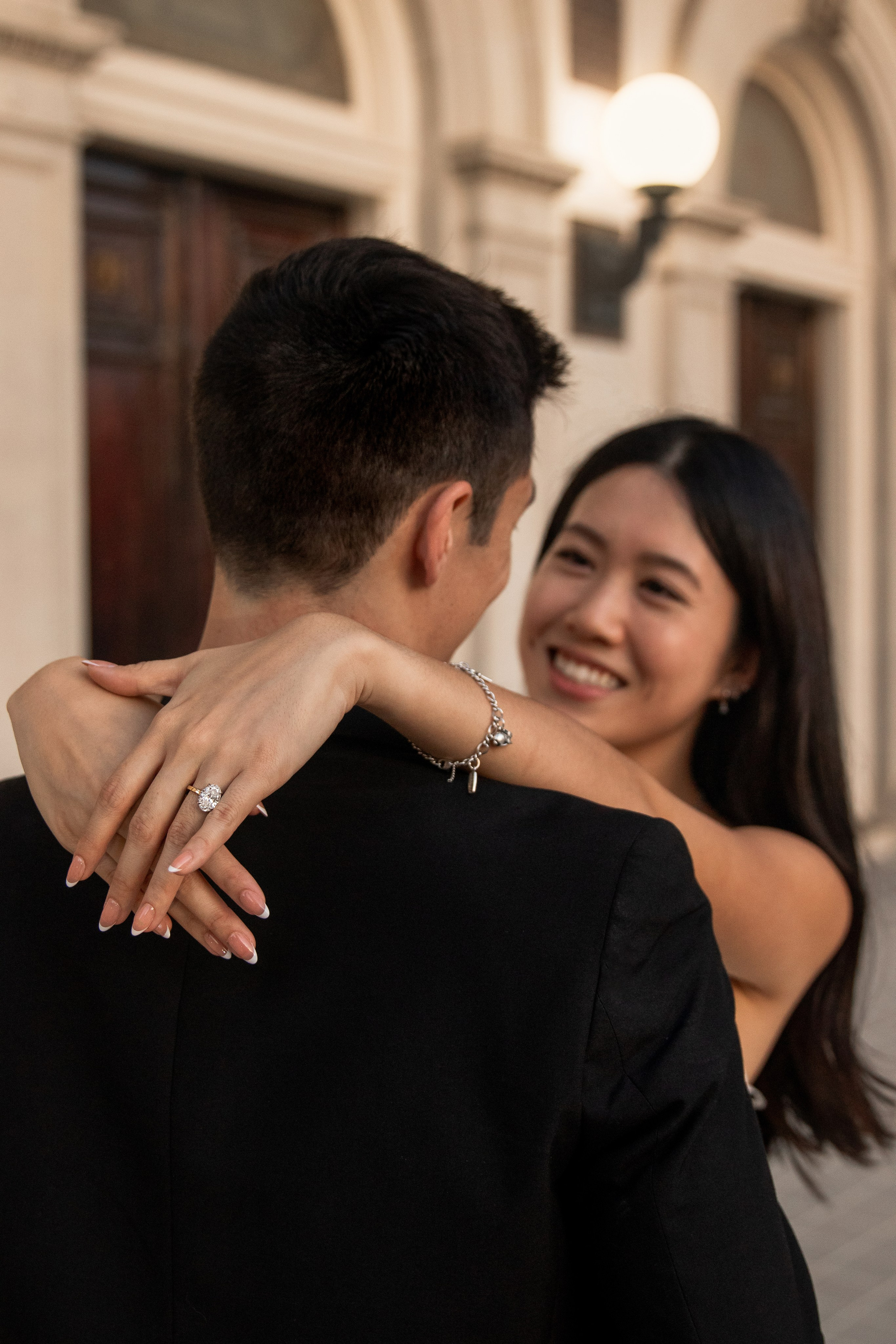 Kelly & Alex’s engagement photoshoot in Downtown Dallas