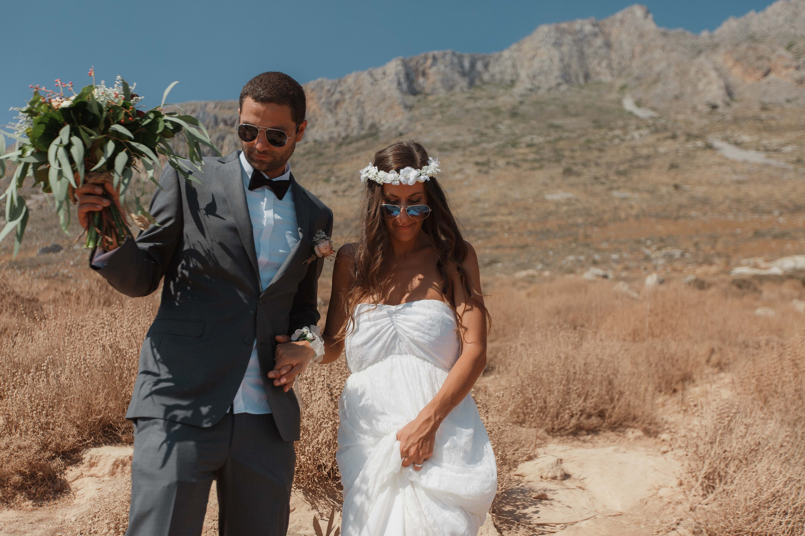 Marino & Steffi, Crete. Denny Savon — Photographer in Santorini | Weddings, Love Stories & Flying Dress