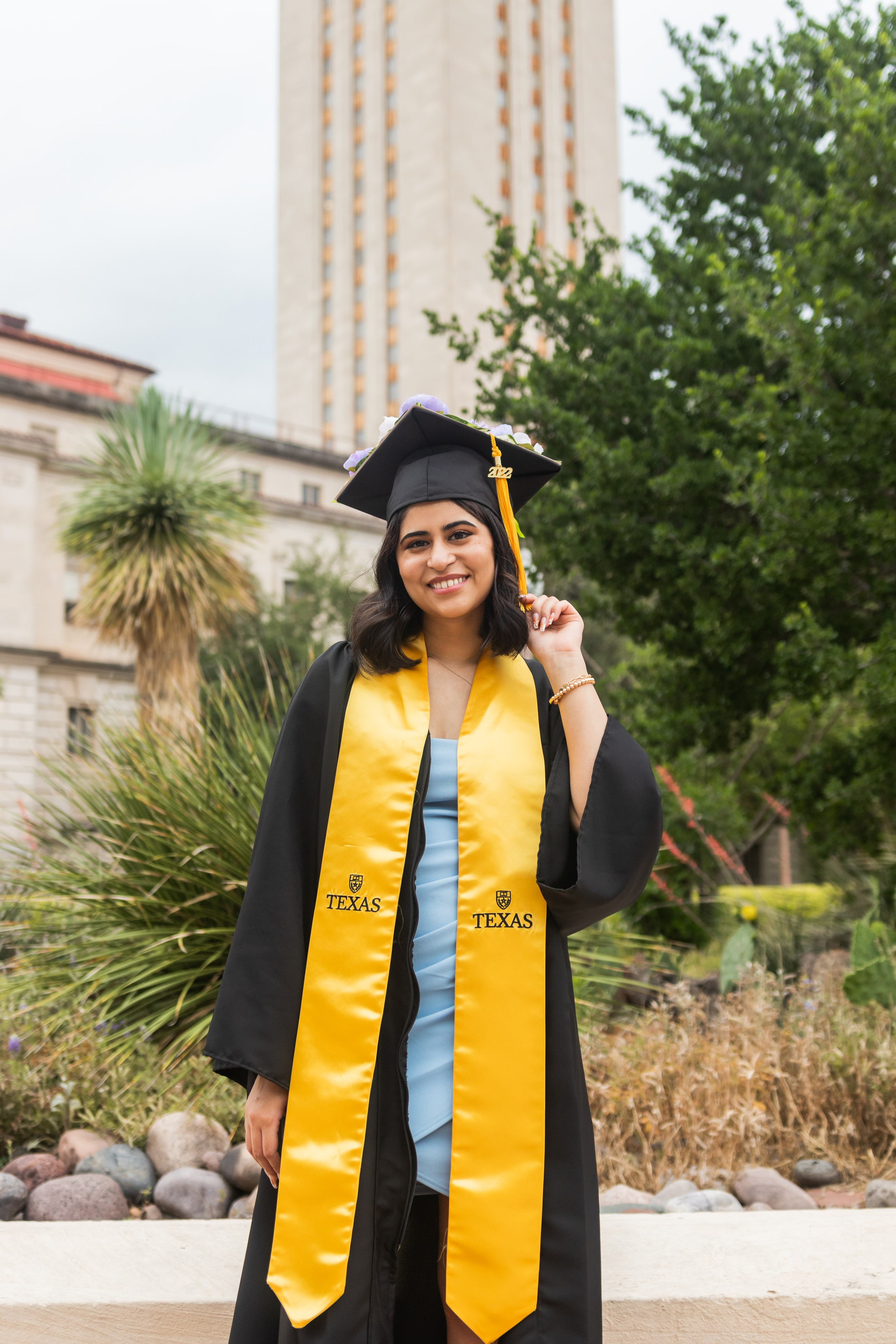 Maria’s graduation photoshoot at the University of Texas Austin