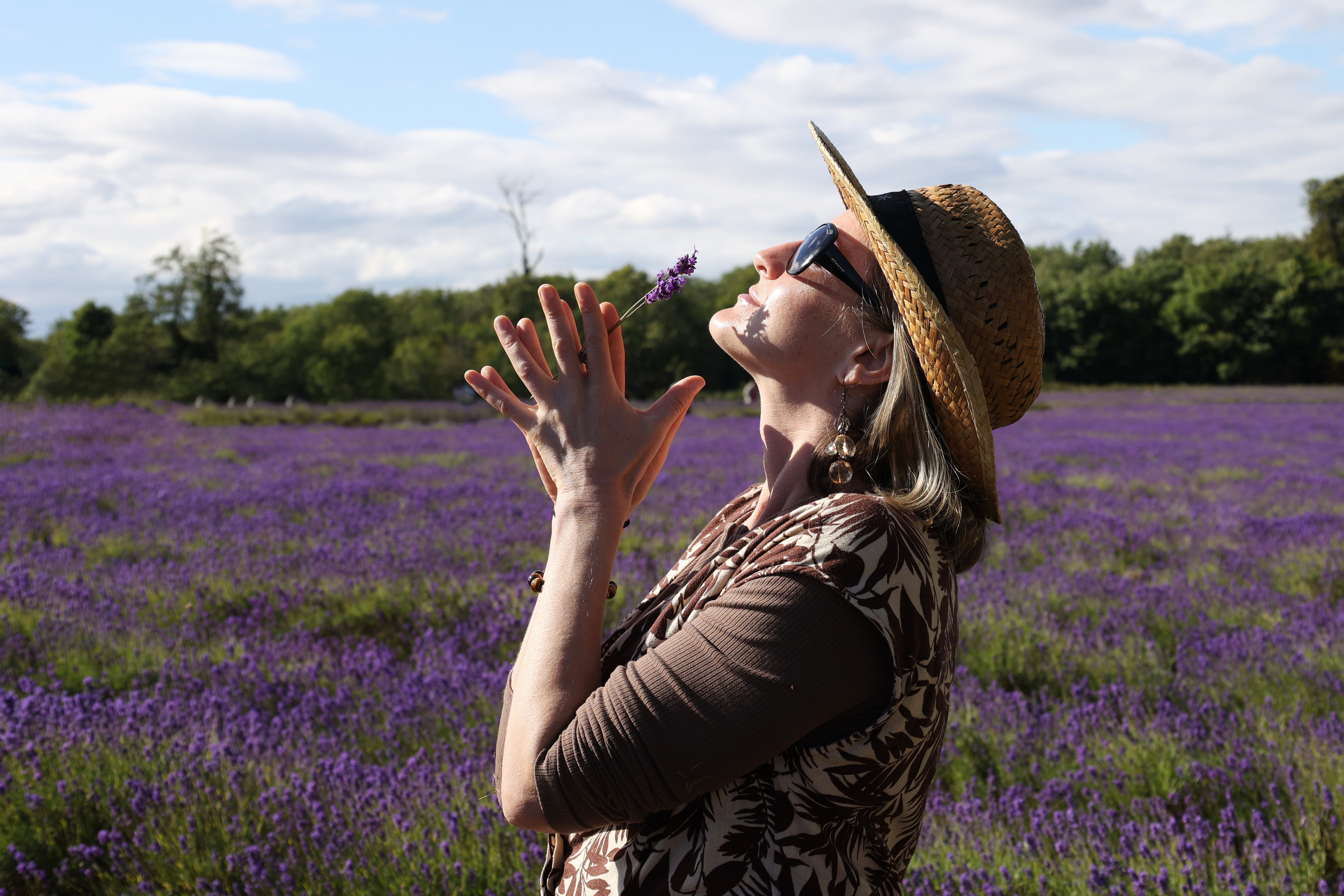 Natasha and lavender. Couples and portraits photographer Wimbledon London