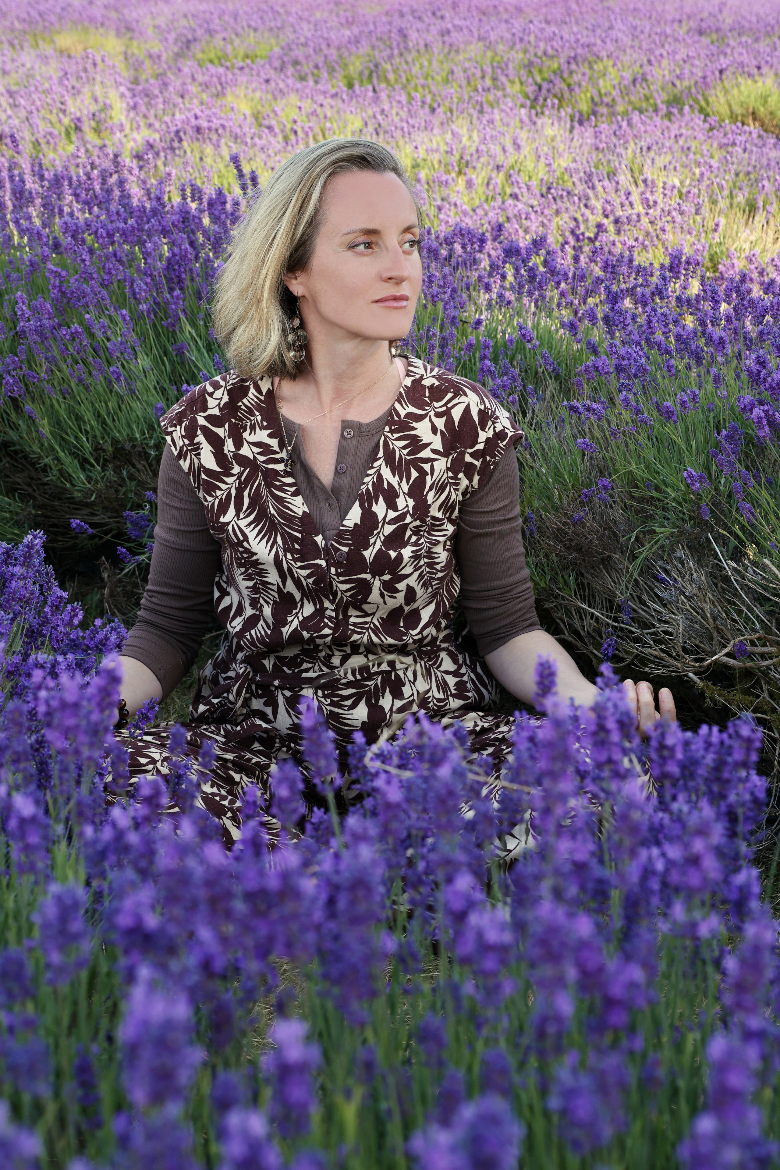 Natasha and lavender. Couples and portraits photographer Wimbledon London