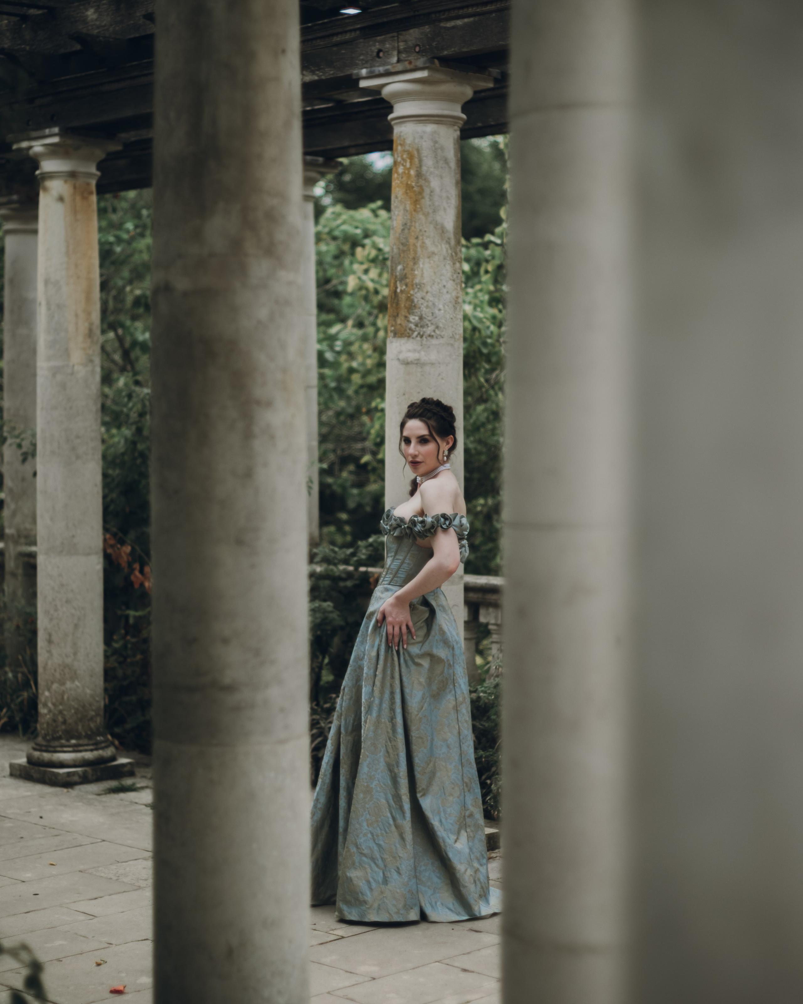 Outlander Inspired Photoshoot in an Overgrown Garden. Moth & Moss Photography