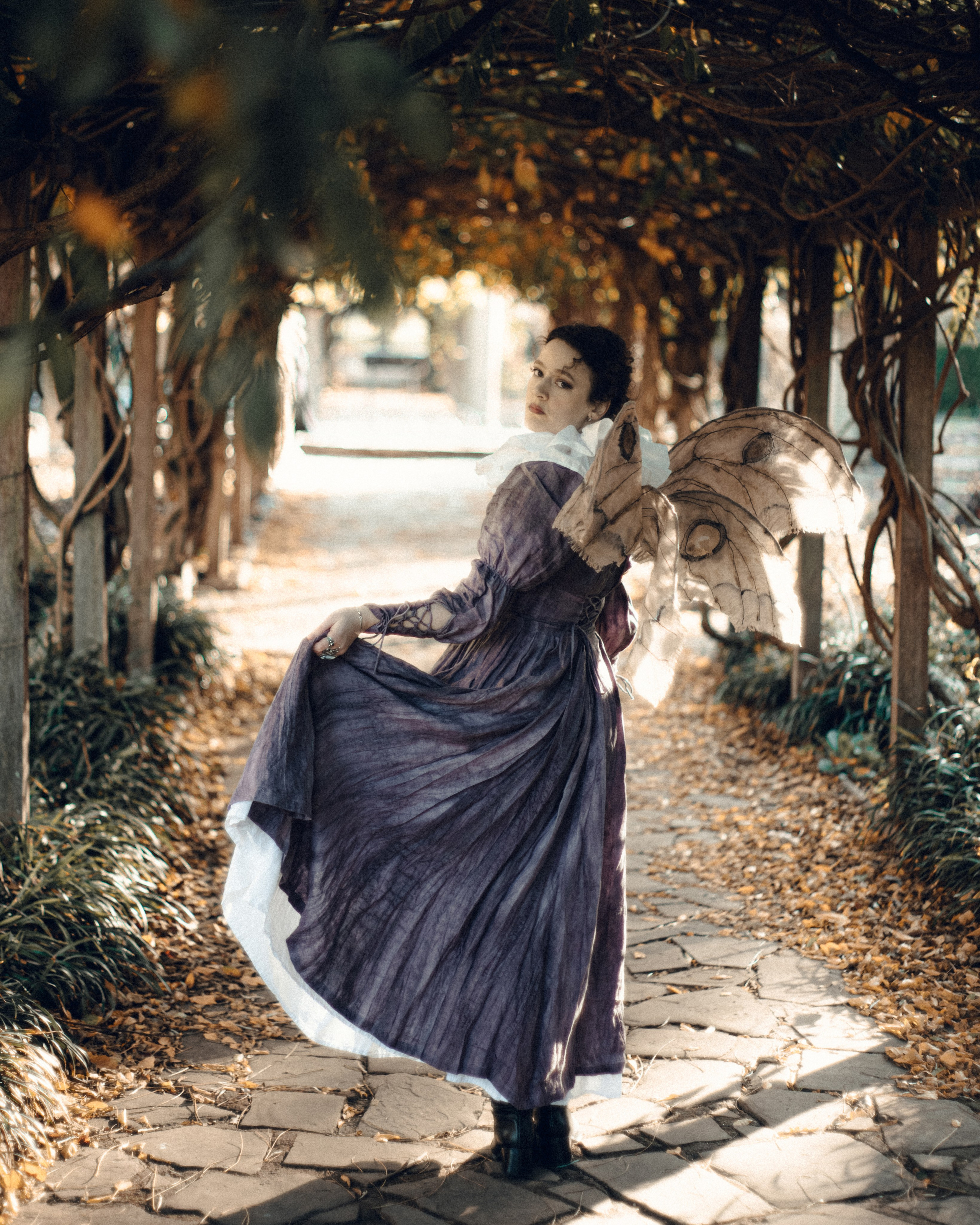 Vintage Moth Costume Photoshoot in London. Moth & Moss Photography