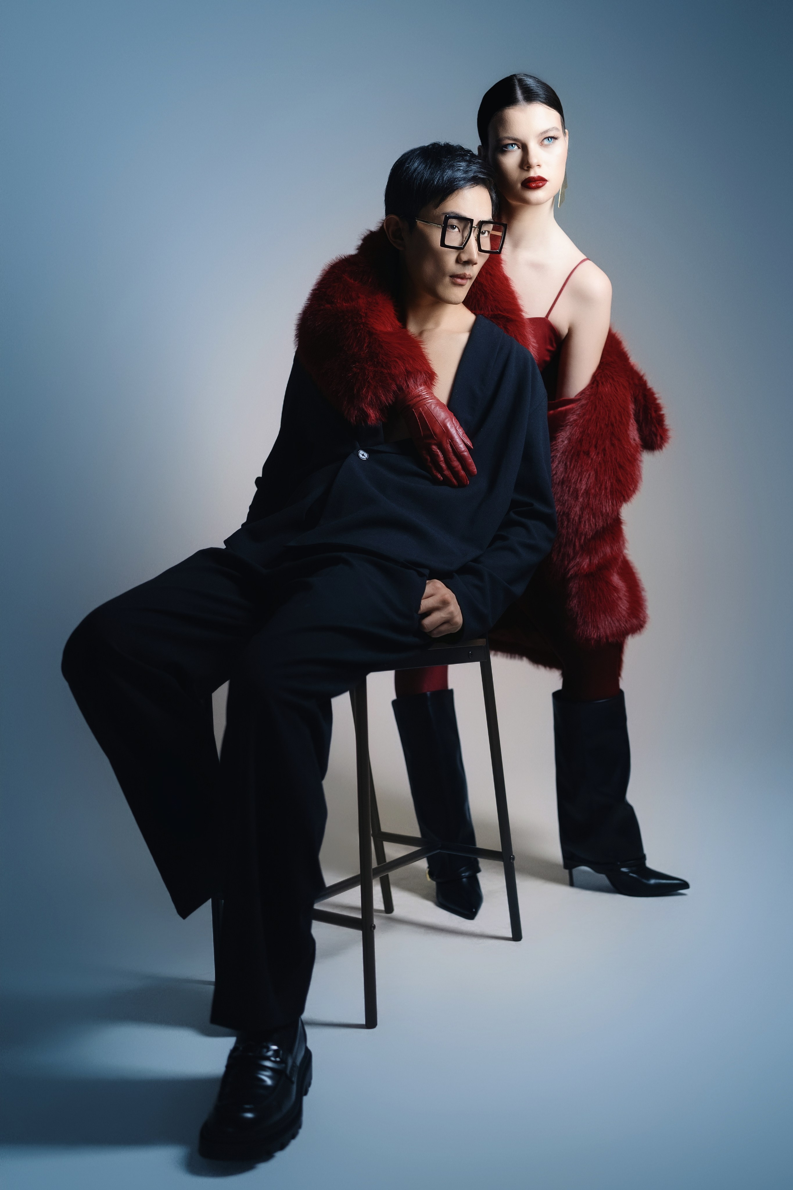 Creative Studio Portrait in London – An innovative studio portrait in London, showcasing creative lighting and unique angles for an artistic shot.