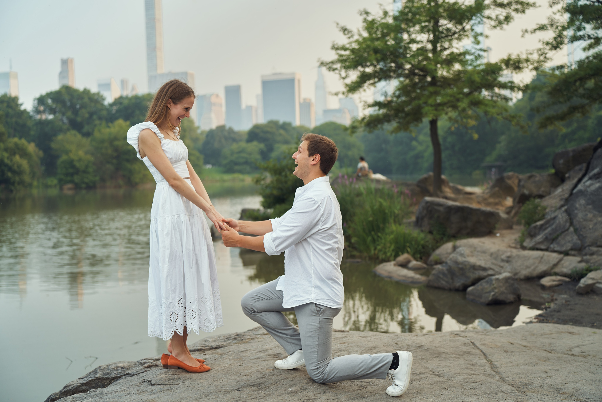 Page and Chris, Central Park. Alex Pedan photography