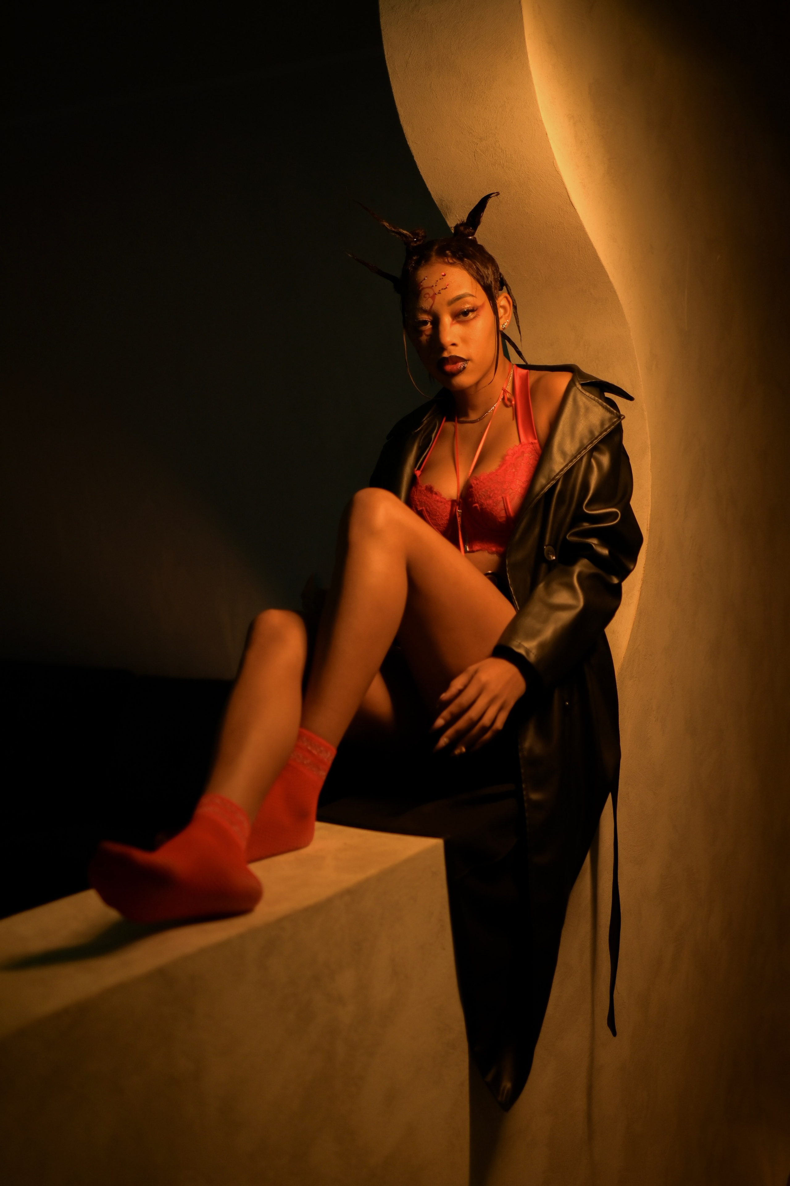 Shooting ragazza studio