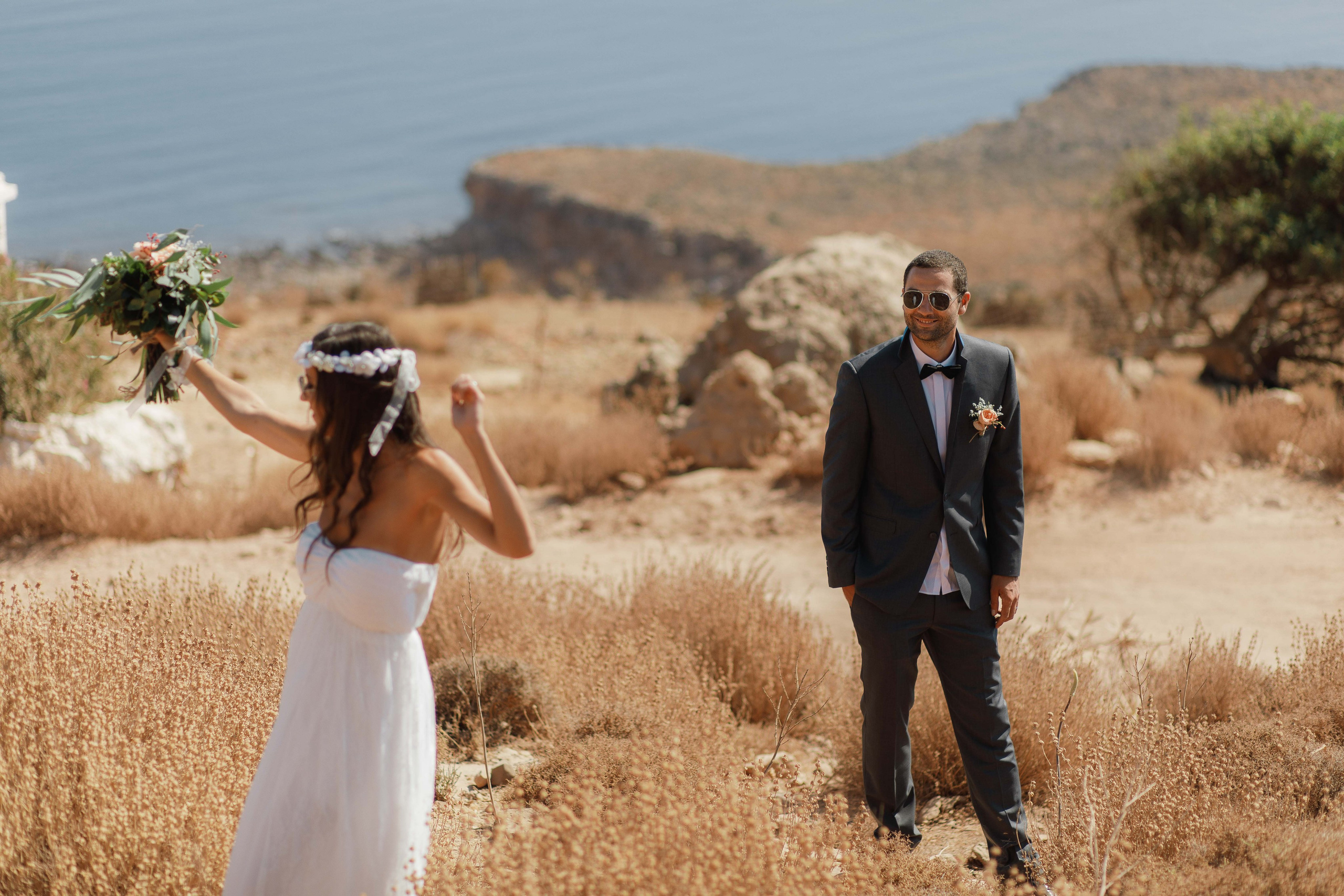 Marino & Steffi, Crete. Denny Savon — Photographer in Santorini | Weddings, Love Stories & Flying Dress
