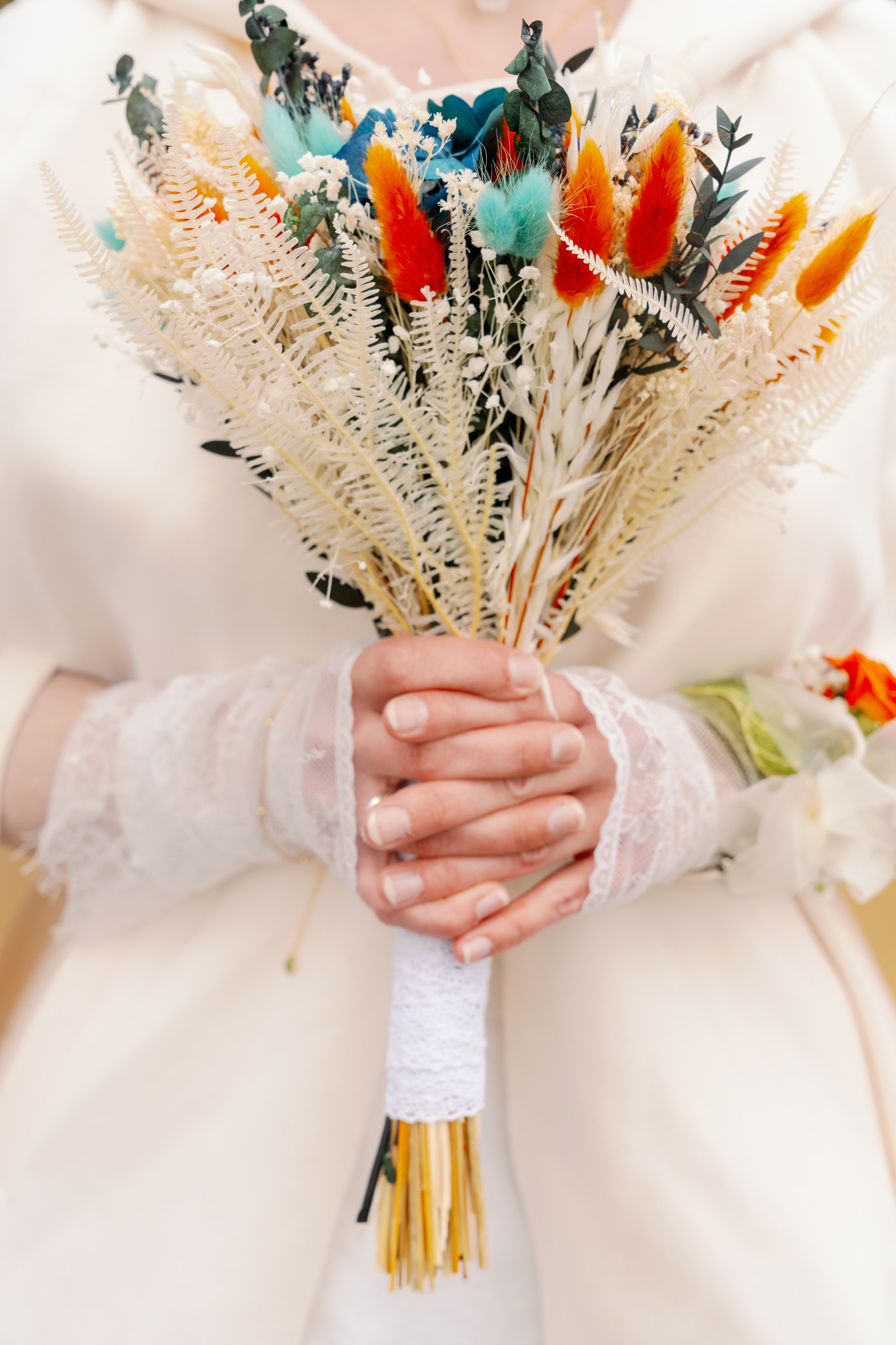Braut mit Bouquet