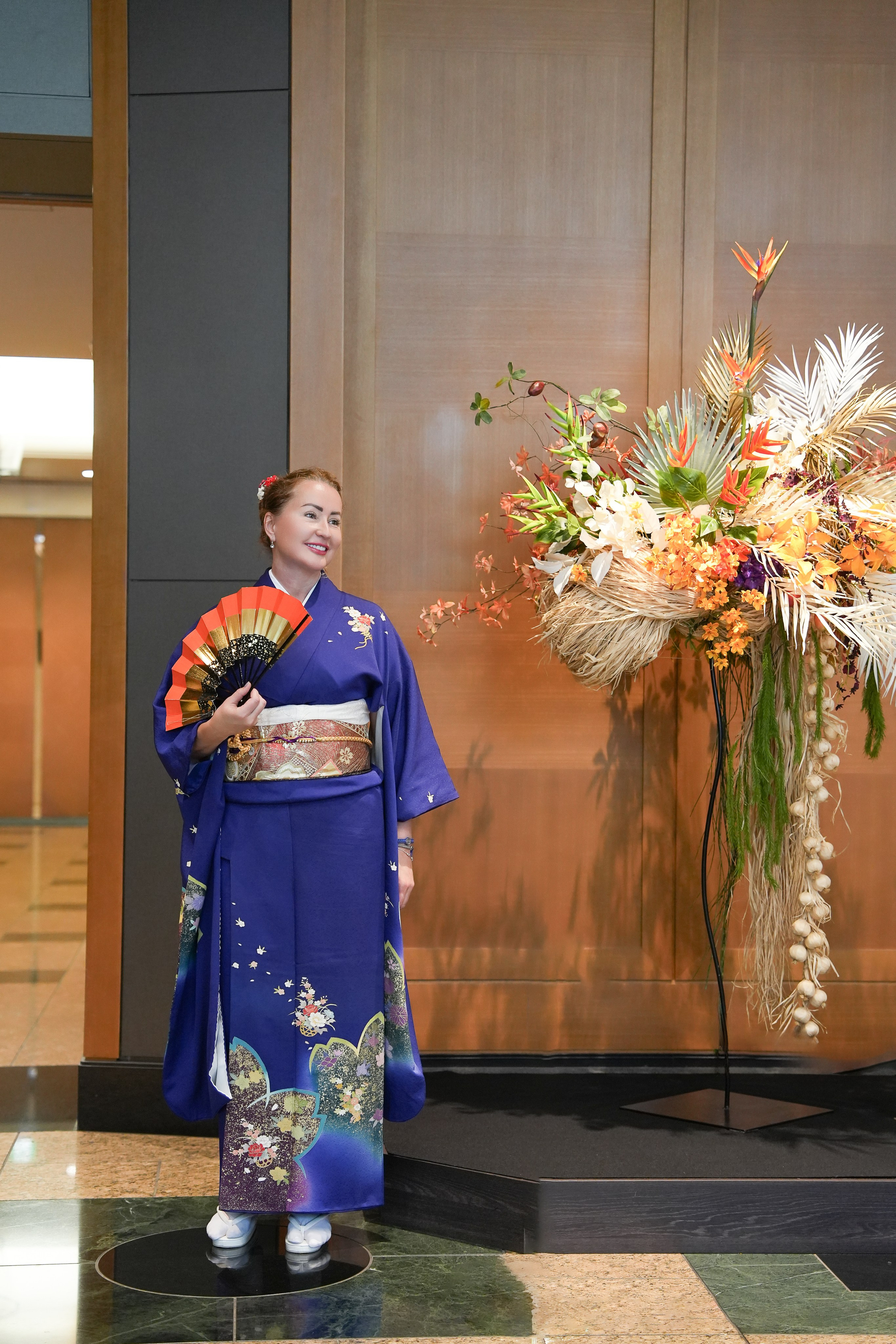 Фотосессия в кимоно у храма Сэнсодзи в Токио. Фотограф в Токио Япония