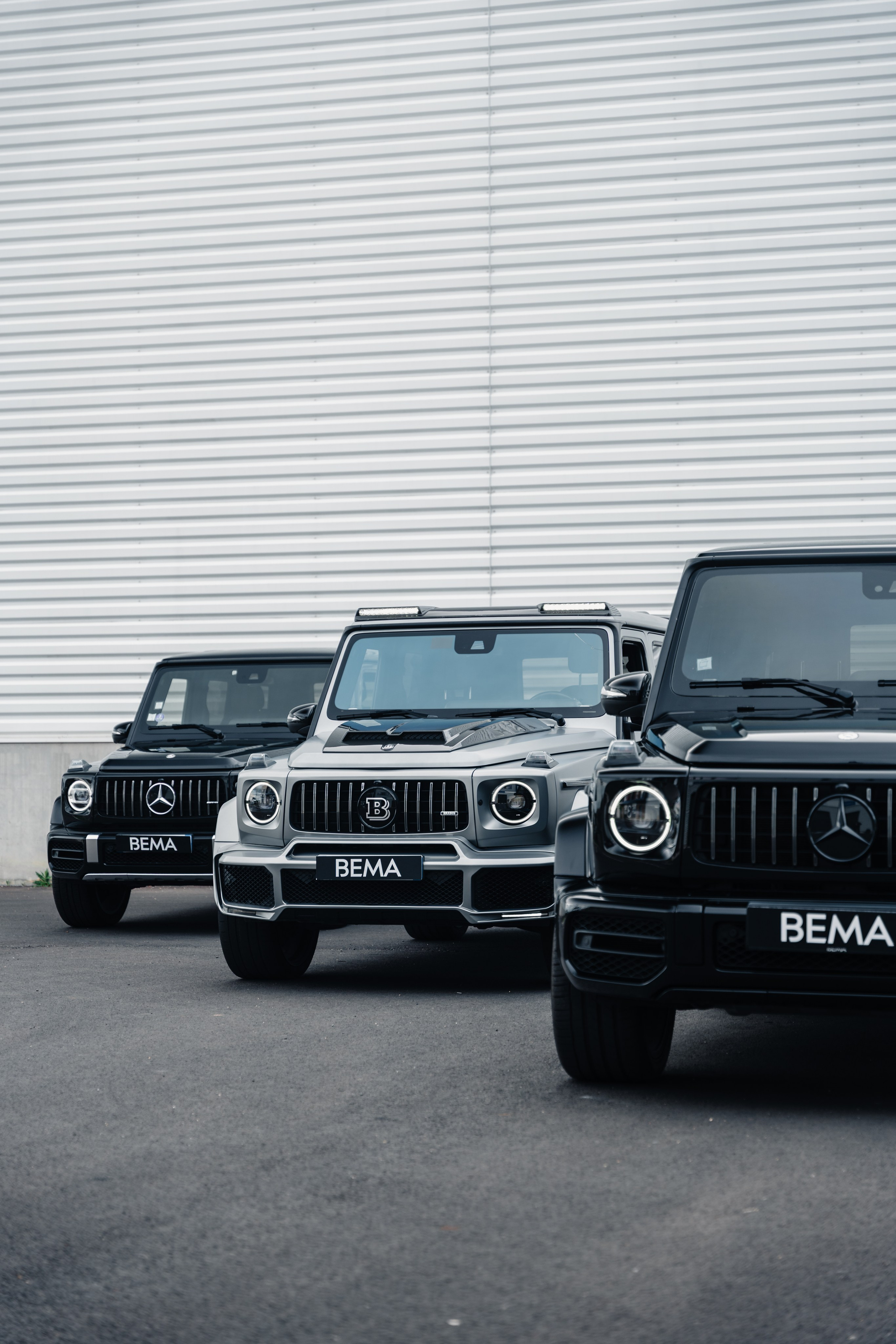 Mercedes G63×3. Photographe de voitures à Paris — Vitalii Motruk