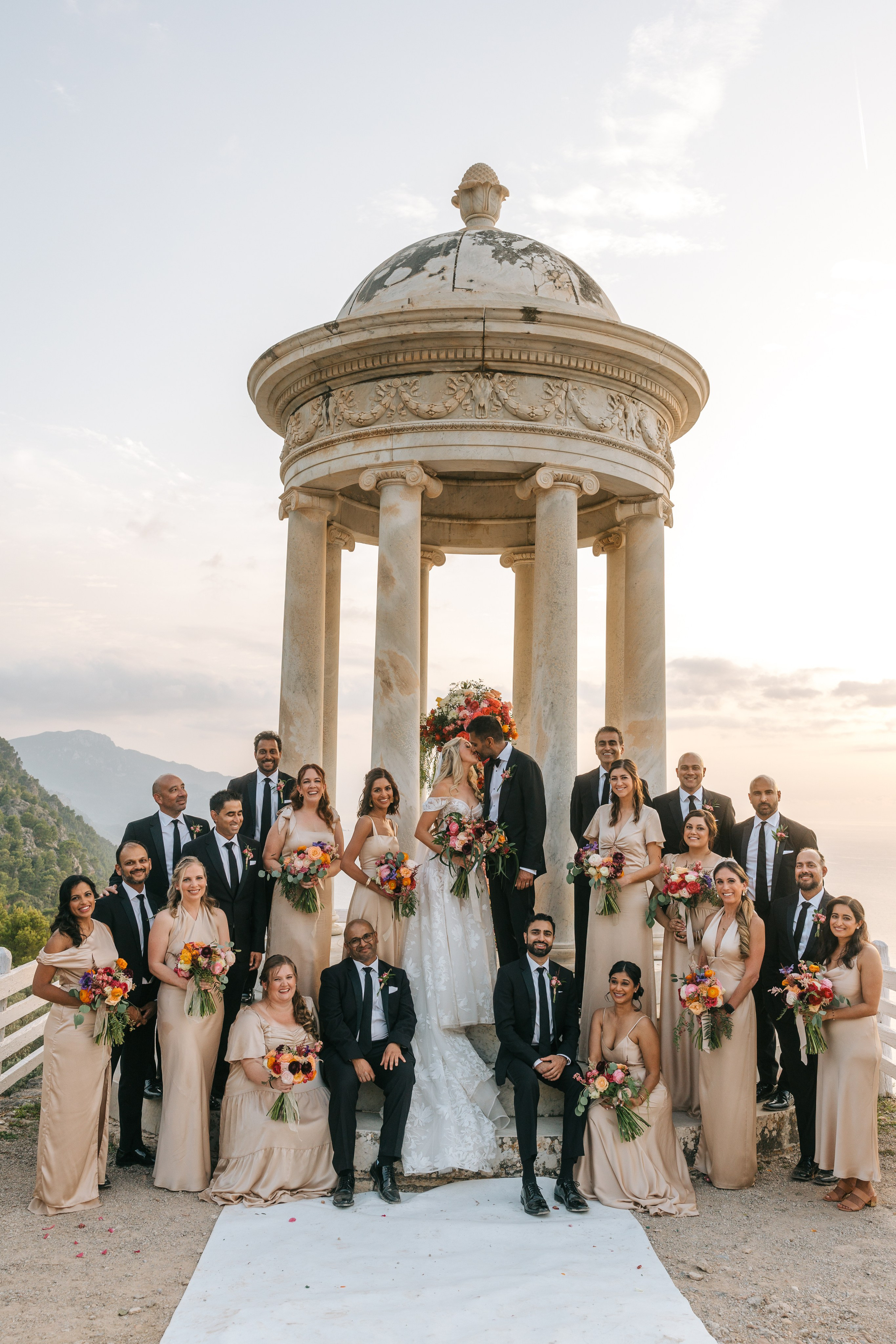 Mallorca venue Son Marroig for this LA Wedding Ceremony. Wedding Celebrant in Mallorca Iban Collin