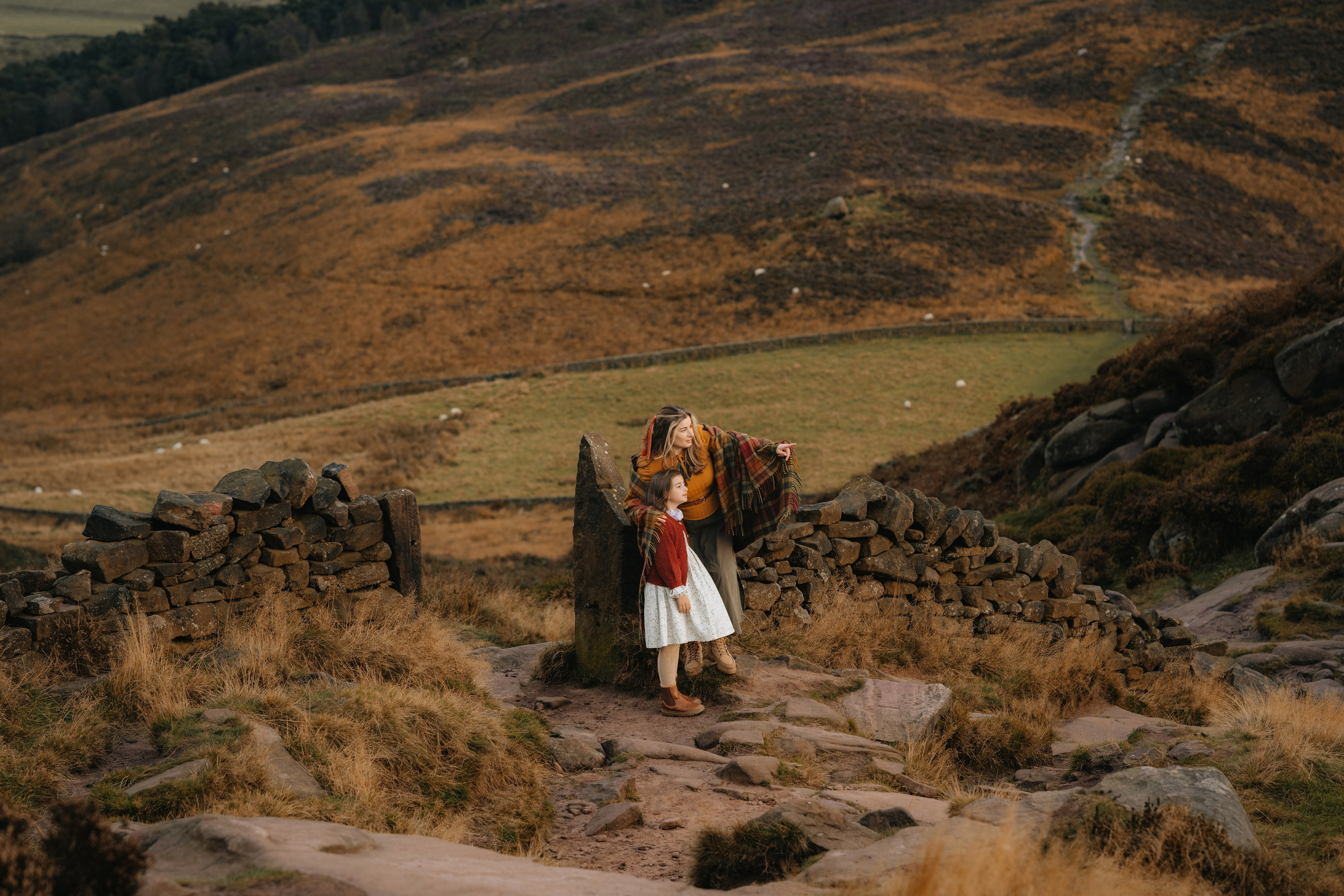 Mommy and me, Peak District. Tania Gandrabur, photographer in West Midlands, England