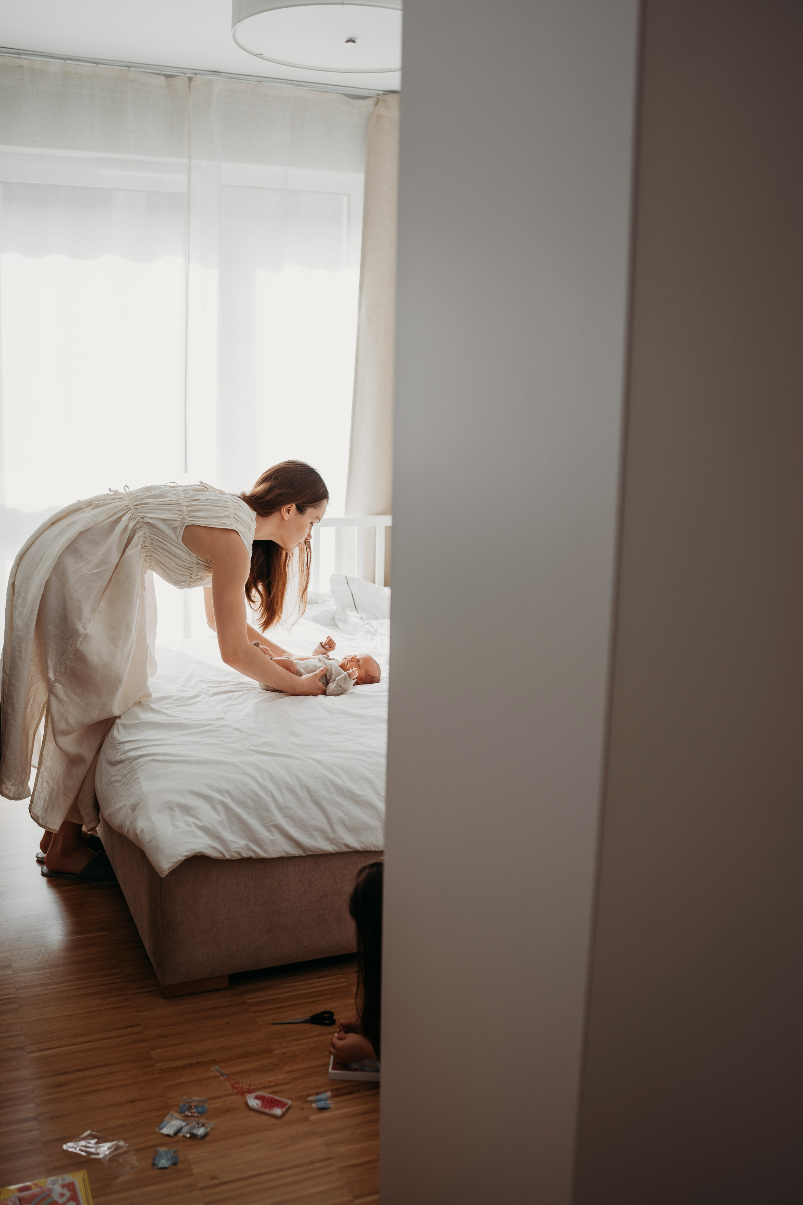Лео и Соня (10 дней и 5 лет). Фотограф новорожденных и детей первого года Евгения Михалькевич