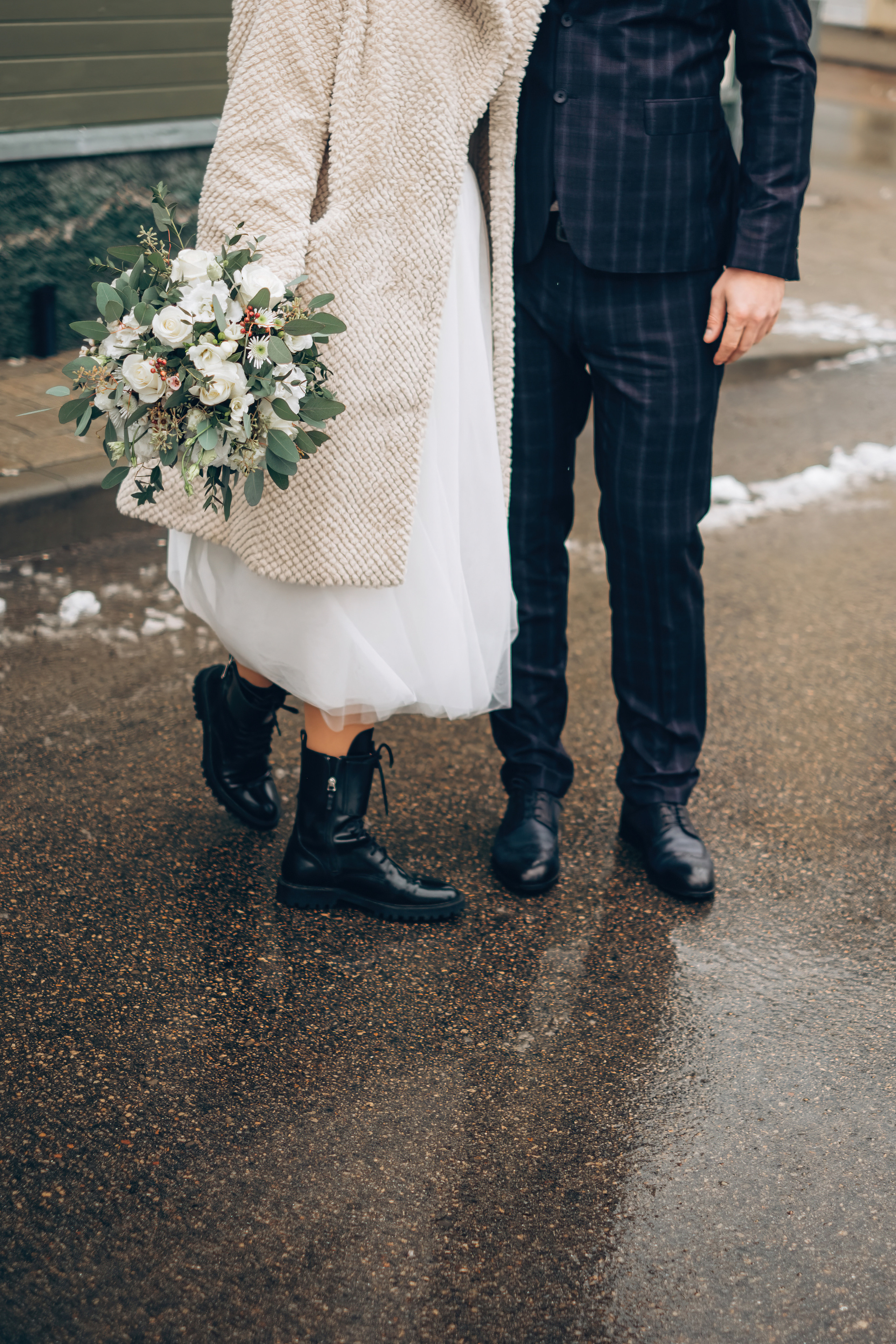 Kāzu fotosesija ziemā | Elīna un Mārtiņš. Kāzu × Ģimenes notikumu fotografs Edgars Kalniņš