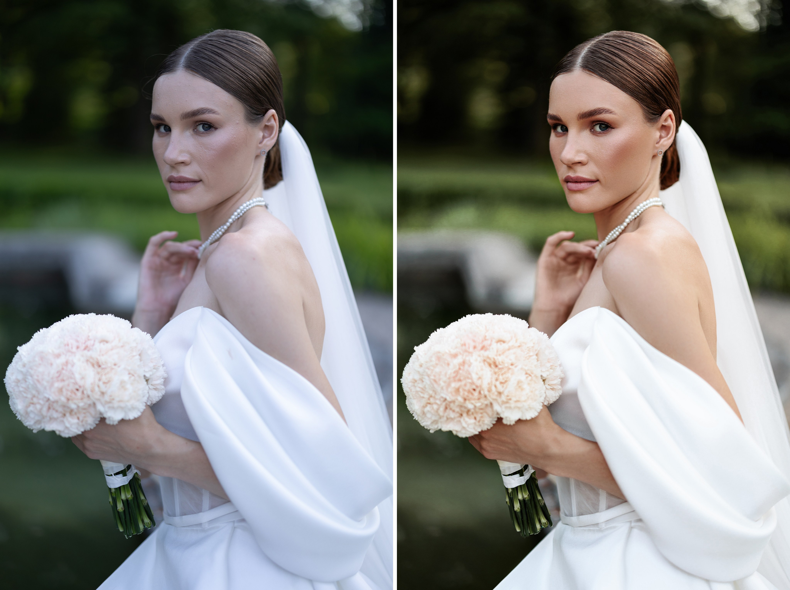 Weddings Photo Retouching in Photoshop. Professional services from Retoucher Olha Kompaniiets