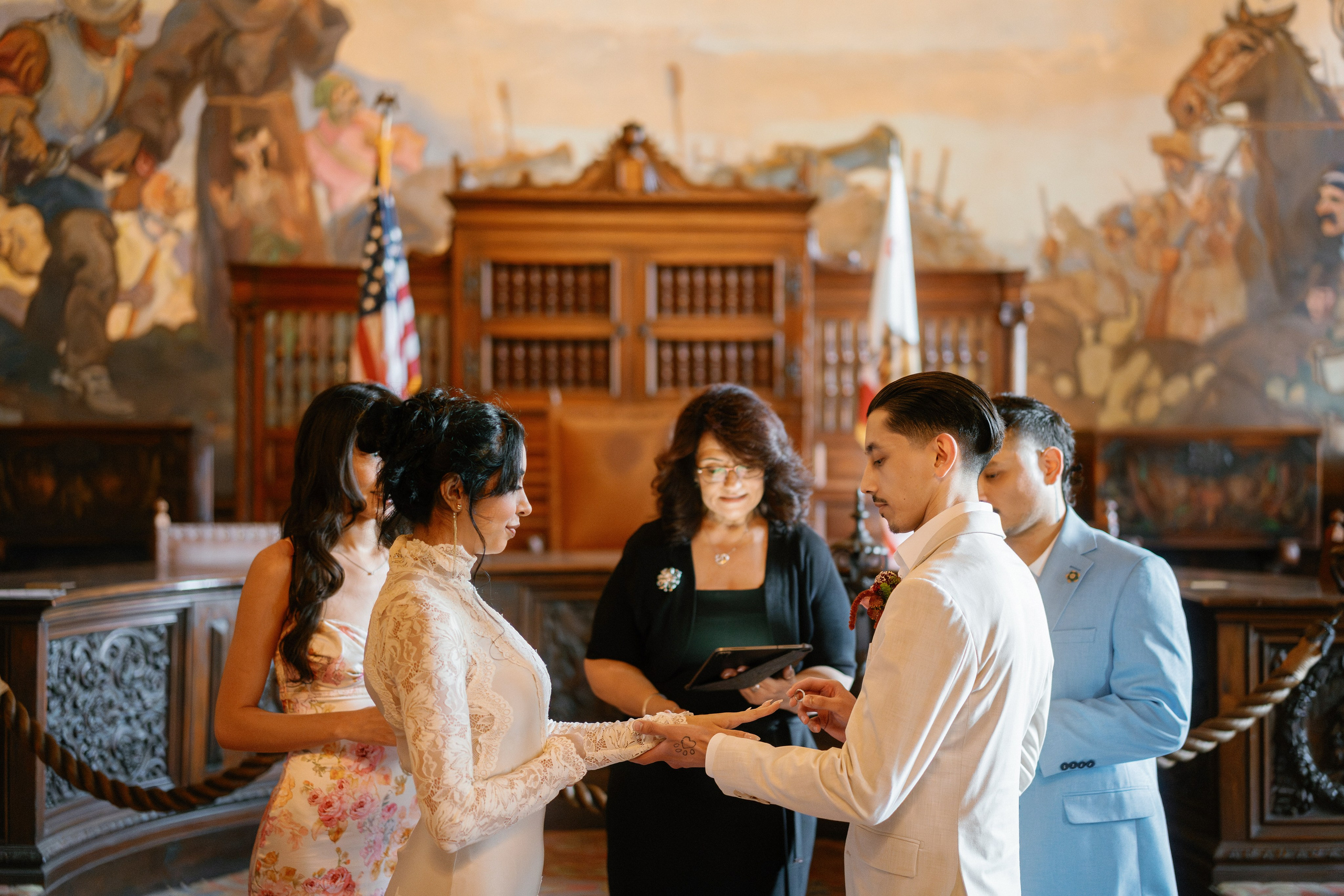 Intimate Wedding in Santa Barbara. Wedding Photography & Videography Team in California, Los Angeles, San Francisco, San Diego and Travel