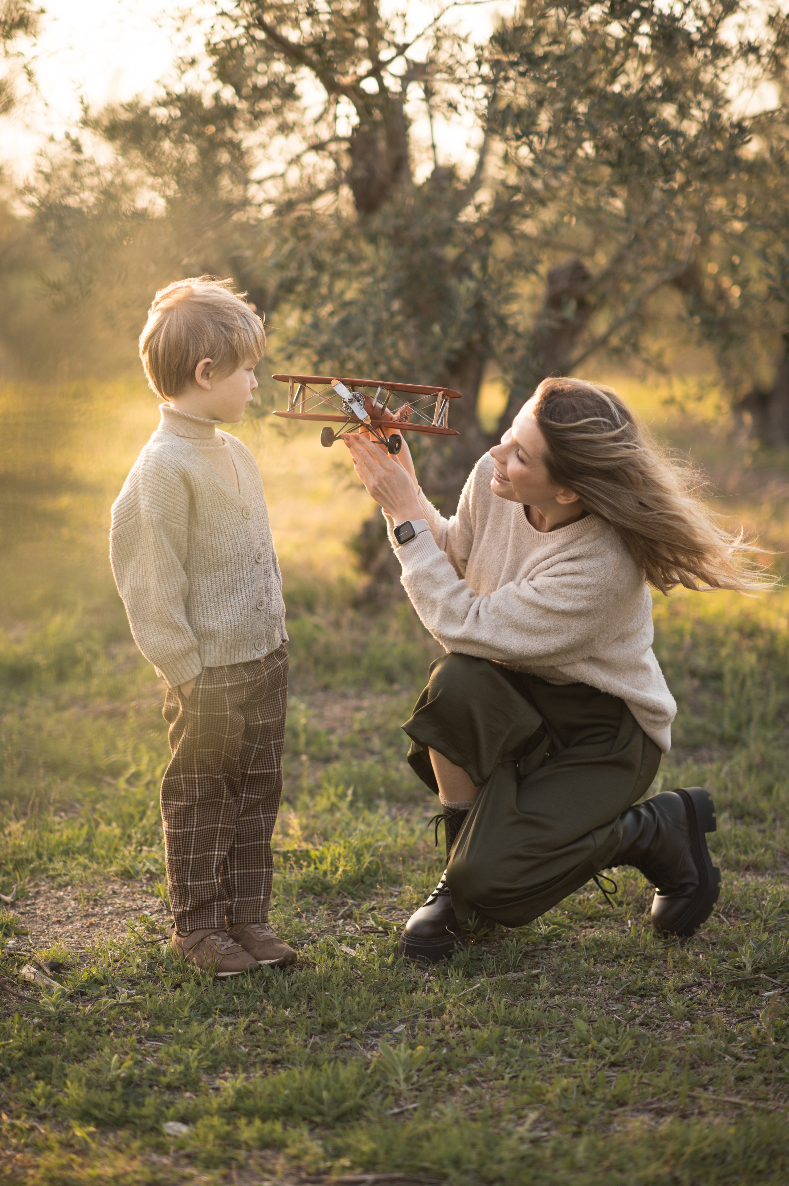 Olive Trees Mother and son. Family, children, portrait, and event photography in Thessaloniki