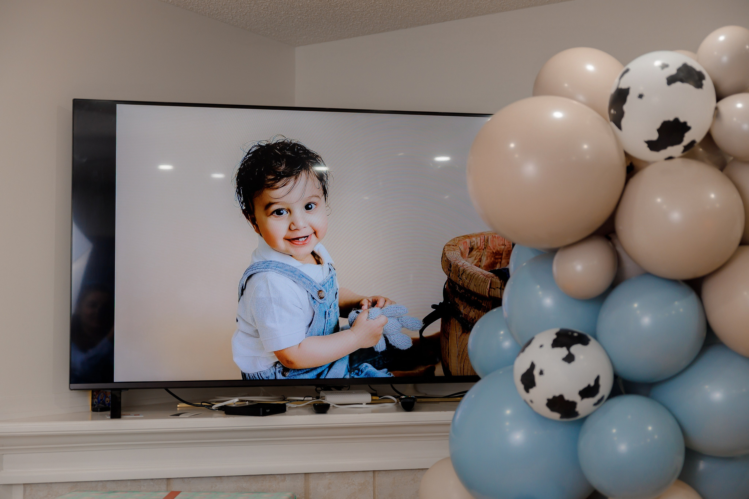 Fateh’s 1st birthday. Home