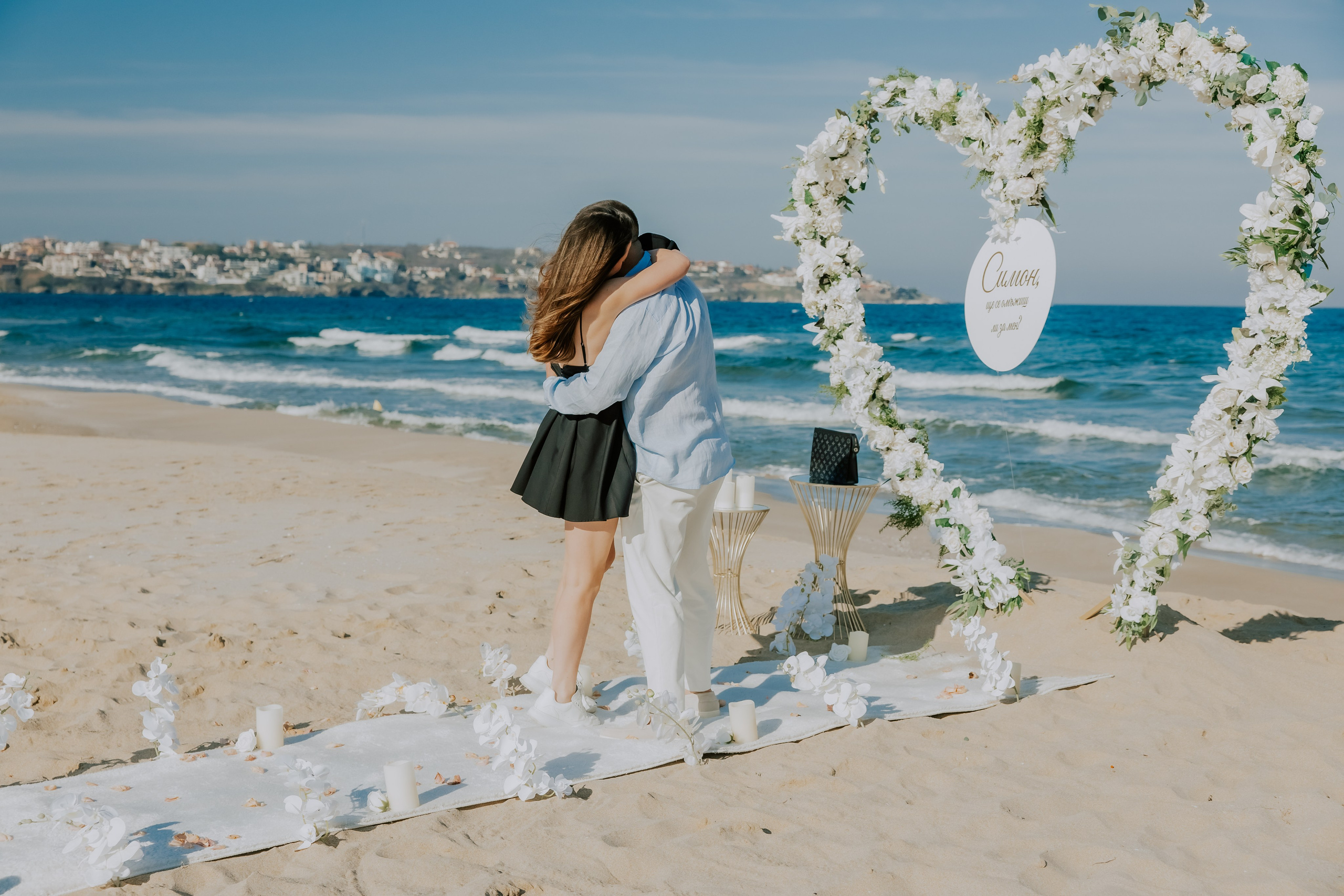 Годеж на плажа. Фотограф Ирина Йотова