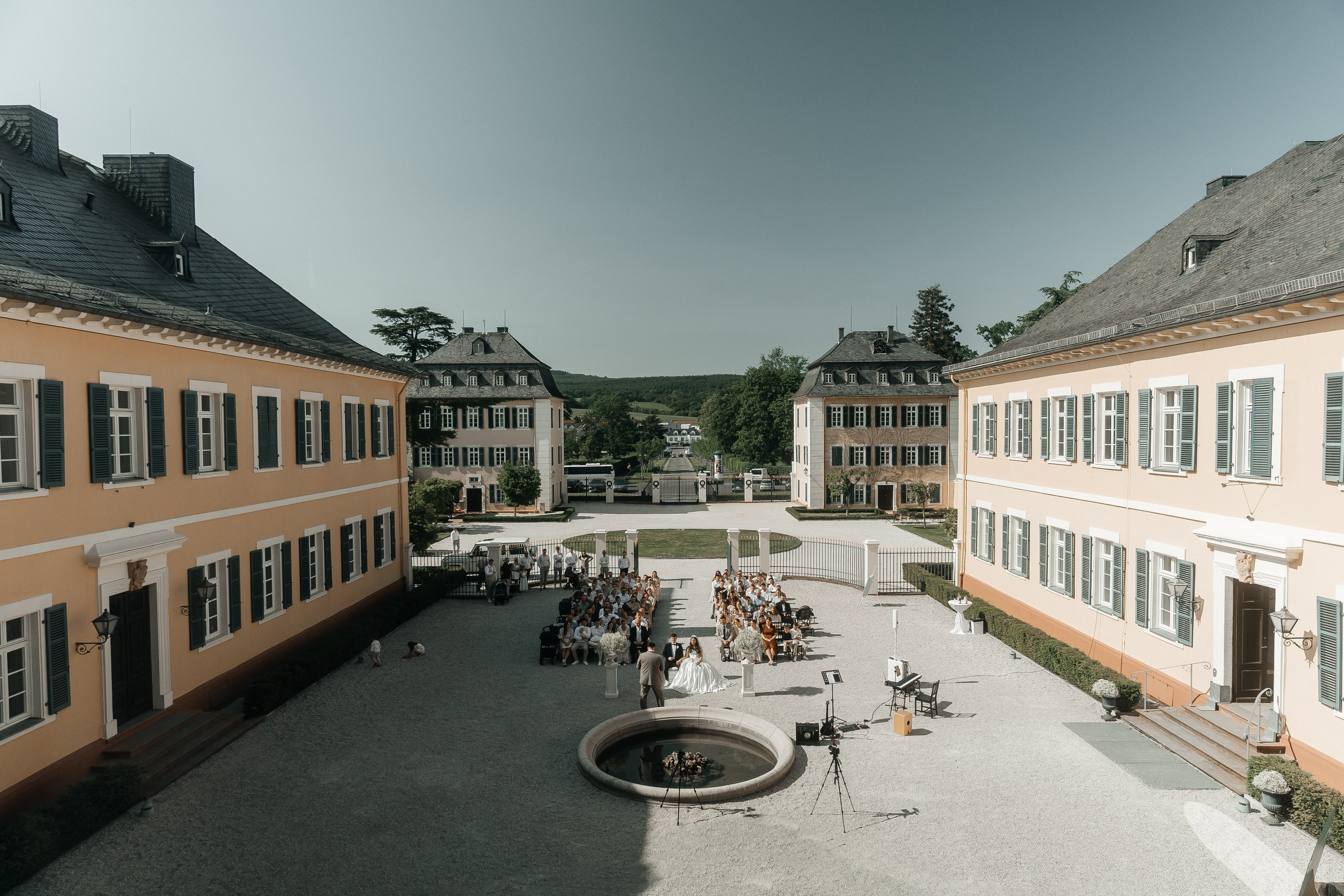 Beautiful view of the schloss johannisberg
