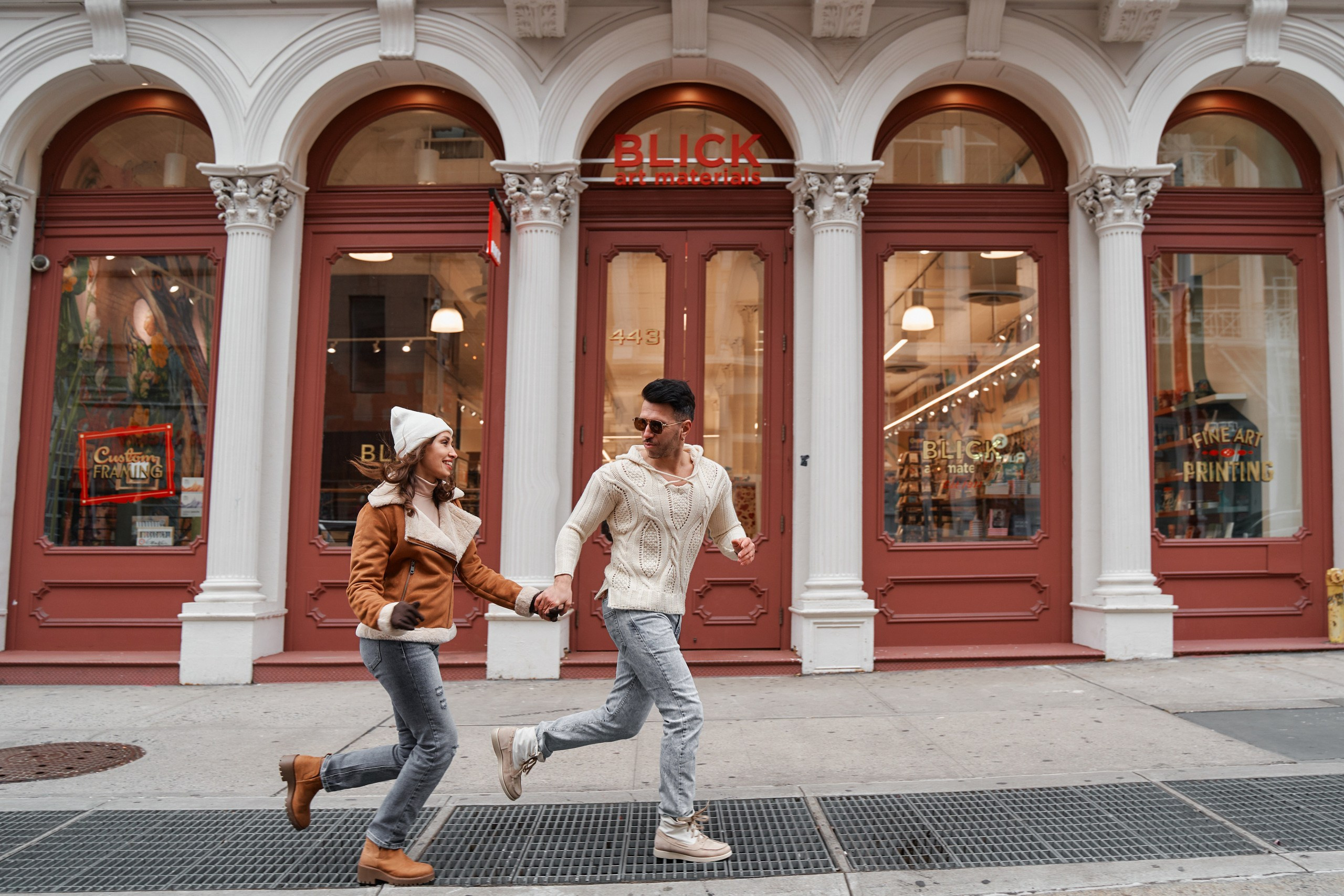 Engagement photo shoot NYC. Professional Wedding and event photographer USA New York