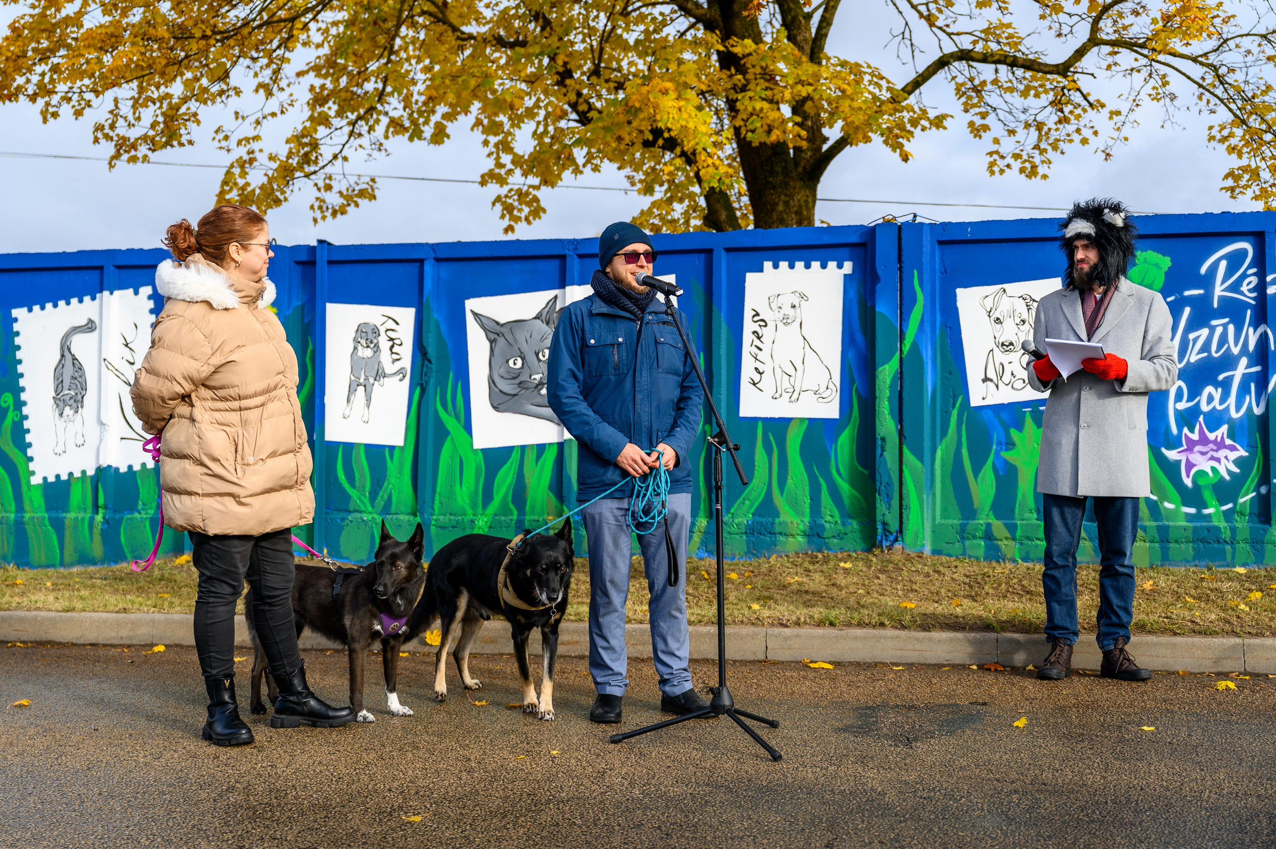 Rēzeknes dzīvnieku patversmes izglesnotās sienas atklāšana. Ritvars Pujats Emotion Photographer