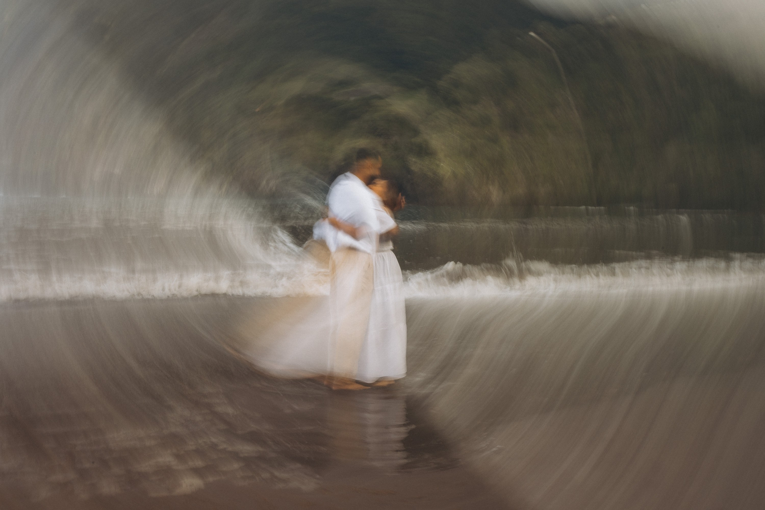 Proposal at Seixal Beach, Madeira – romantic engagement by the ocean, capturing intimate moments on the black sand shore