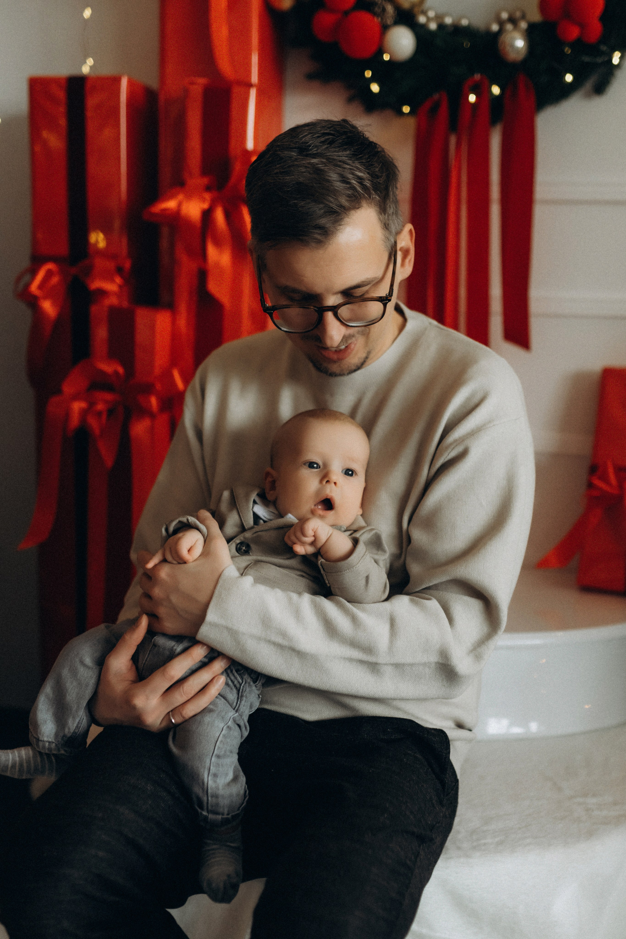 Together at Christmas. Семейный фотограф Лейпциг, Германия