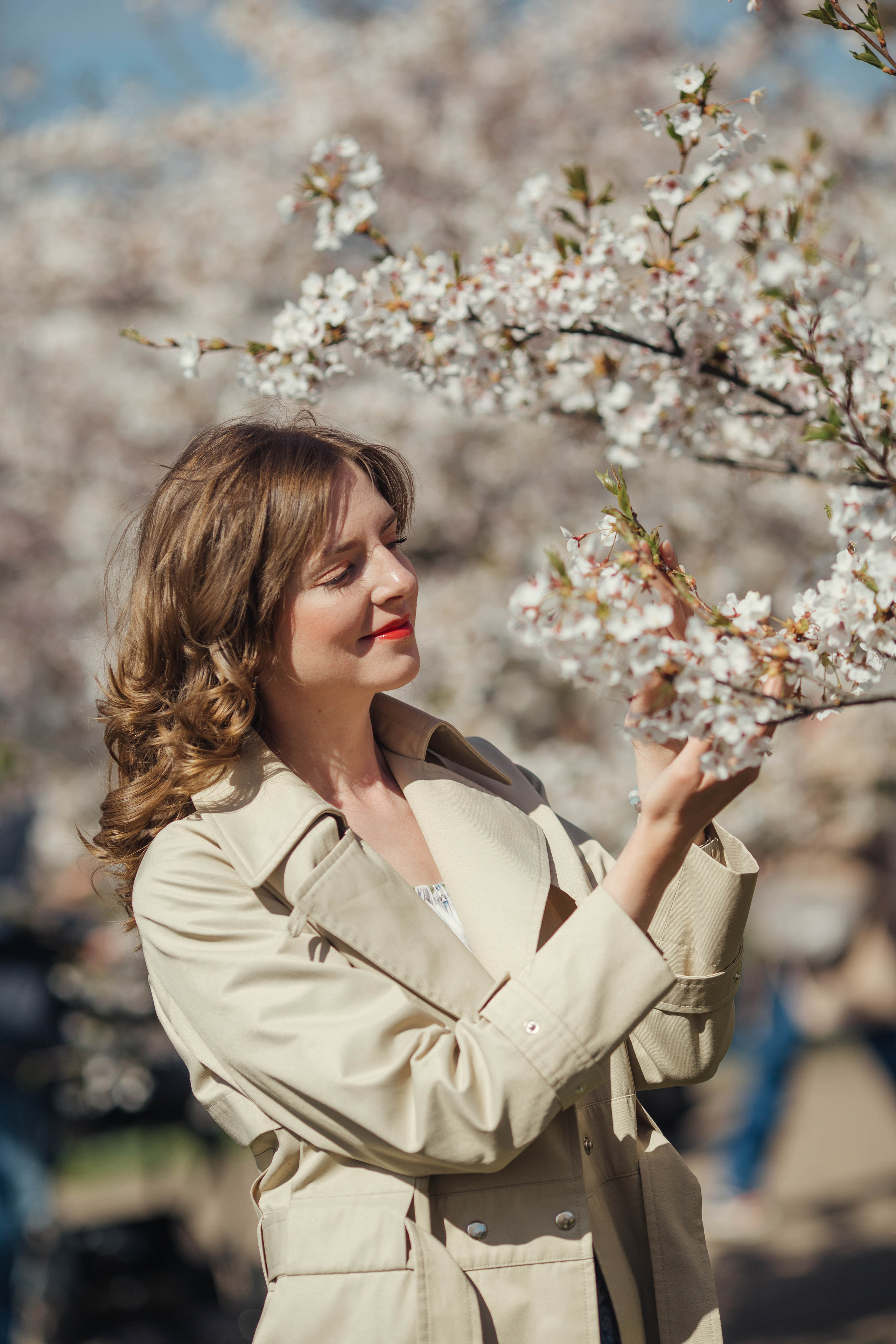 Darina in Sakura. Family photographer in Vilnuis Svetlana Naumova
