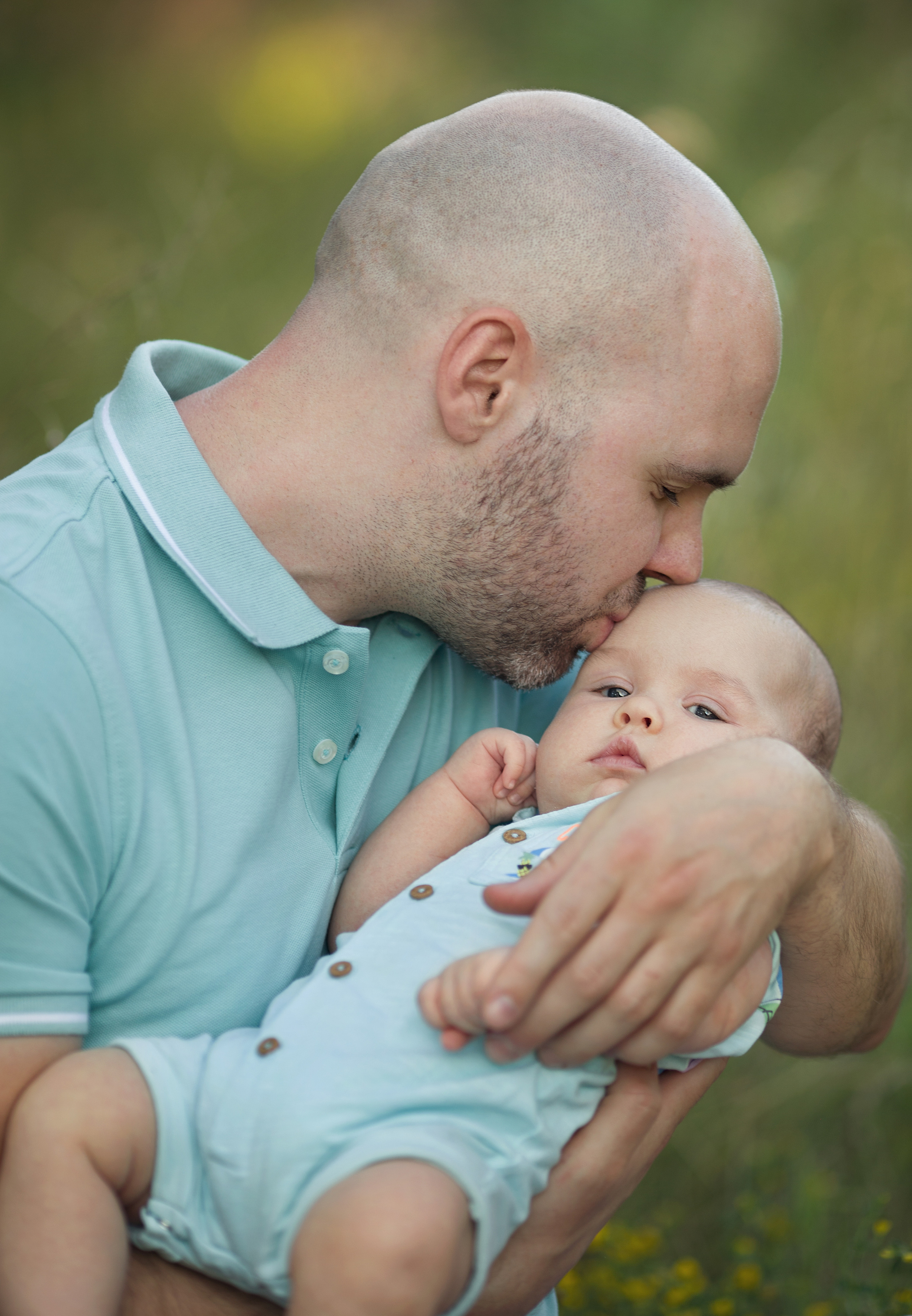 Sunset in the field. Family photographer in Vilnuis Svetlana Naumova