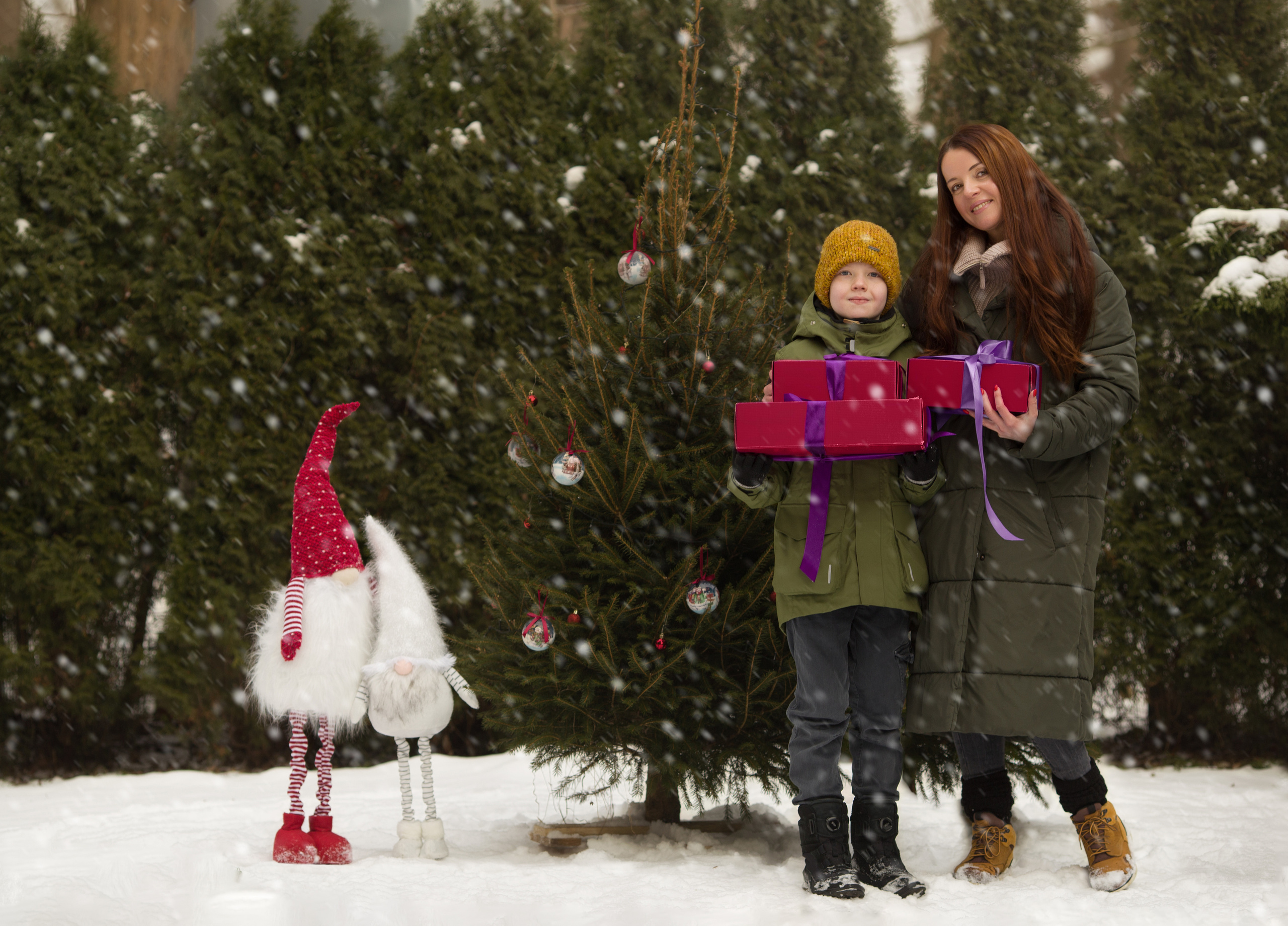 Зимняя семейная фотоистория. Семейный и детский фотограф в Вильнюсе Светлана Наумова