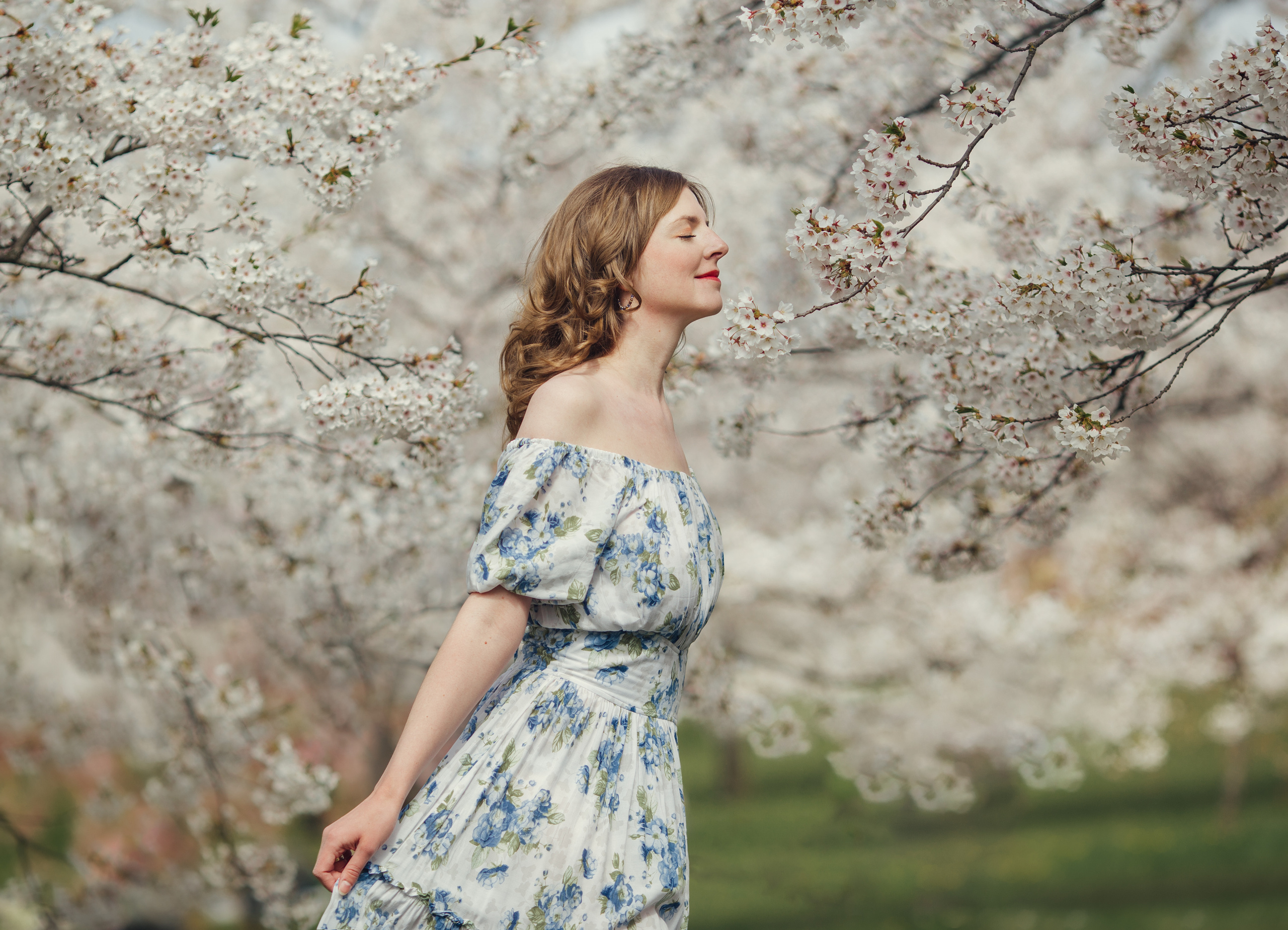Darina in Sakura. Family photographer in Vilnuis Svetlana Naumova