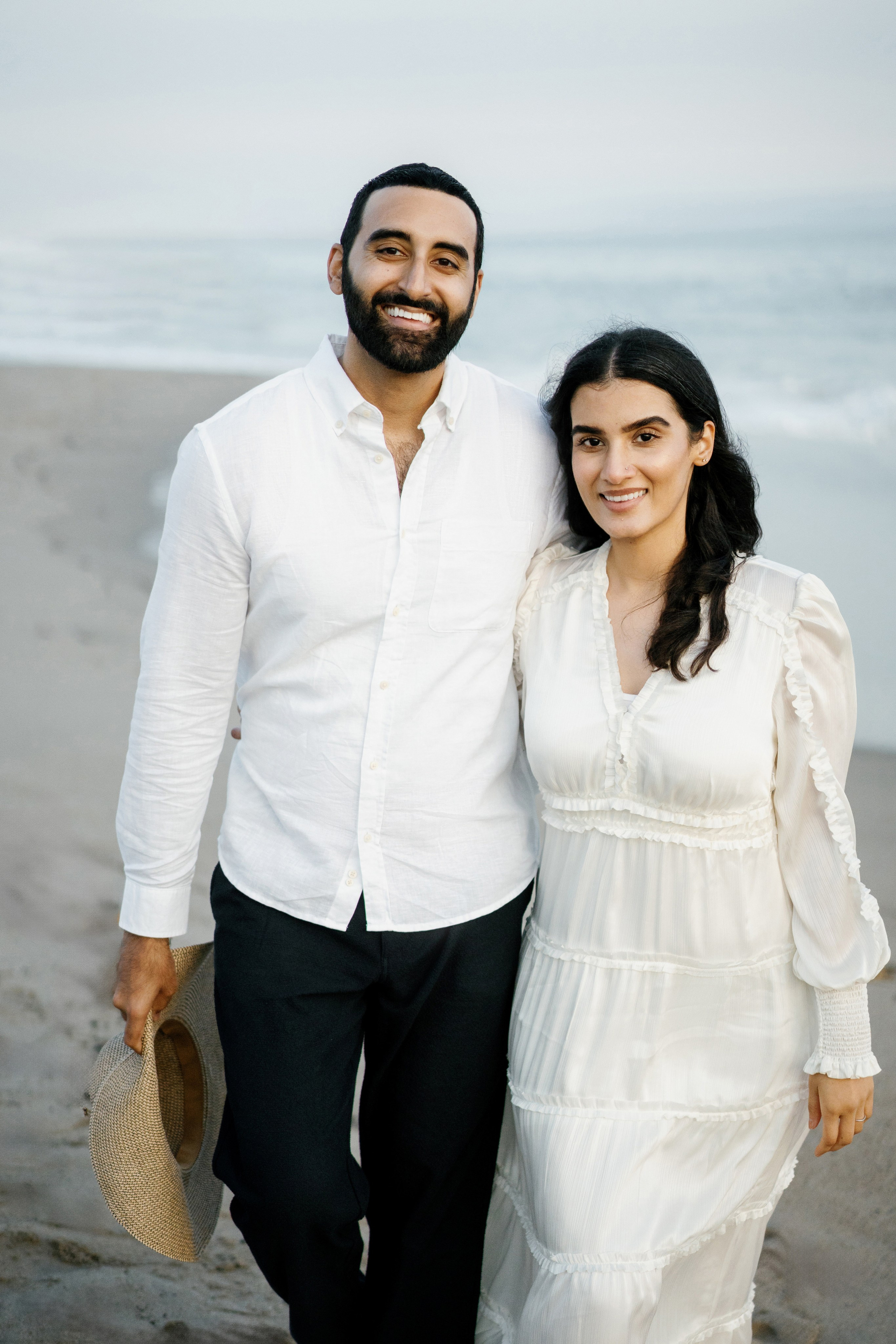 Santa Monica Sunset Engagement Photoshoot. Wedding Photography & Videography Team in California, Los Angeles, San Francisco, San Diego and Travel