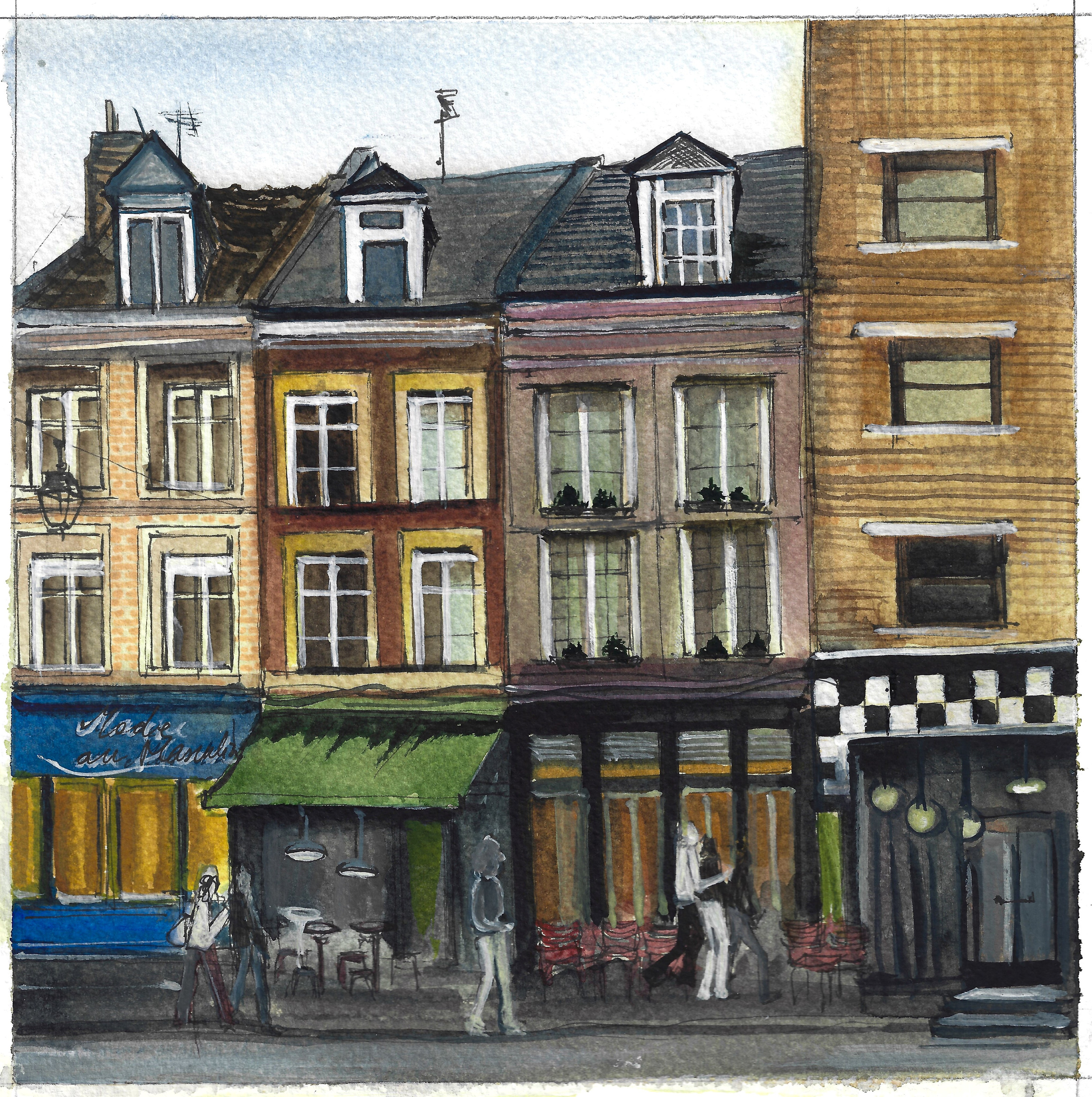 Urban views. Angelina Sorokopud. Artist in Strasbourg