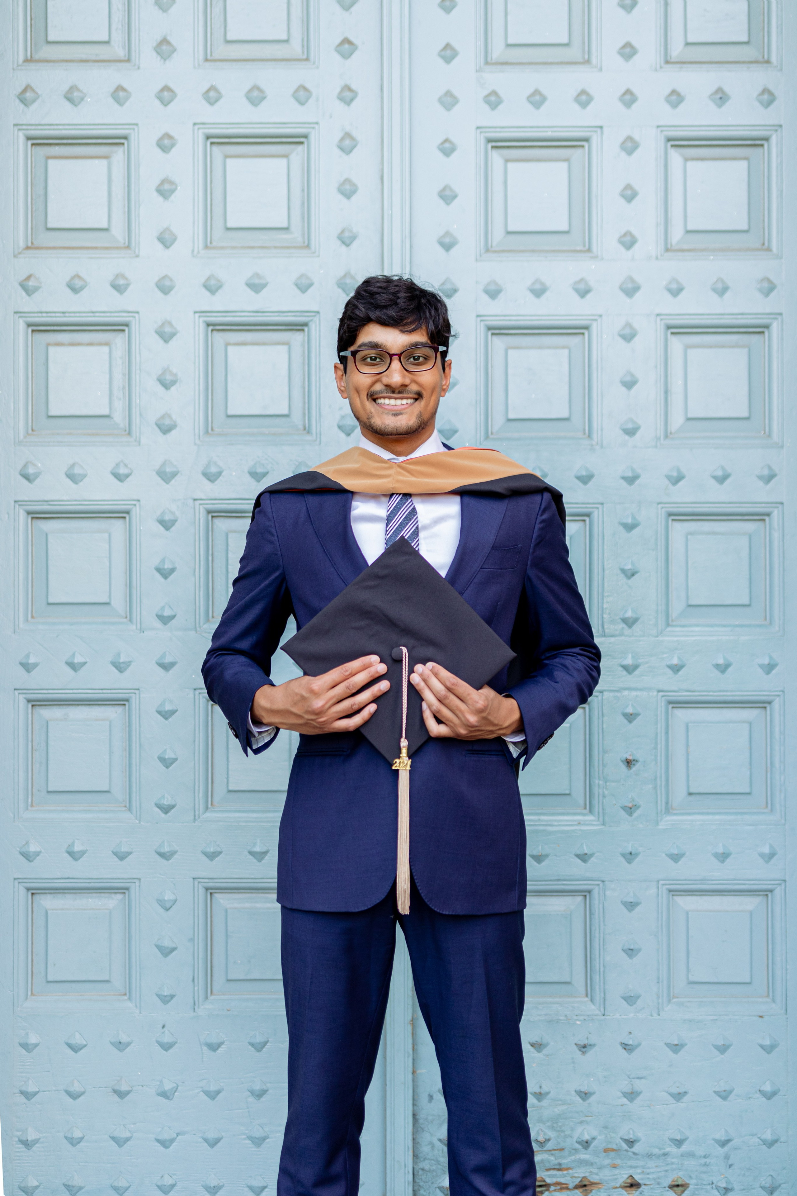 Samir's graduation photoshoot at the University of Texas Austin