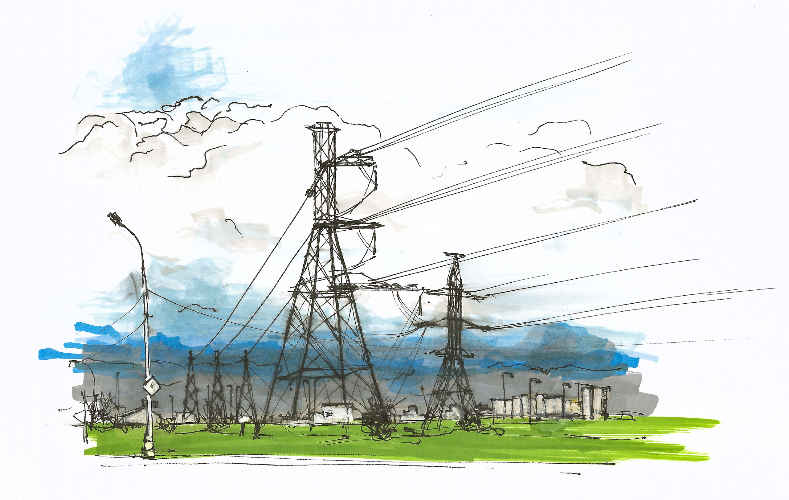 Nature landscapes. Angelina Sorokopud. Artist in Strasbourg