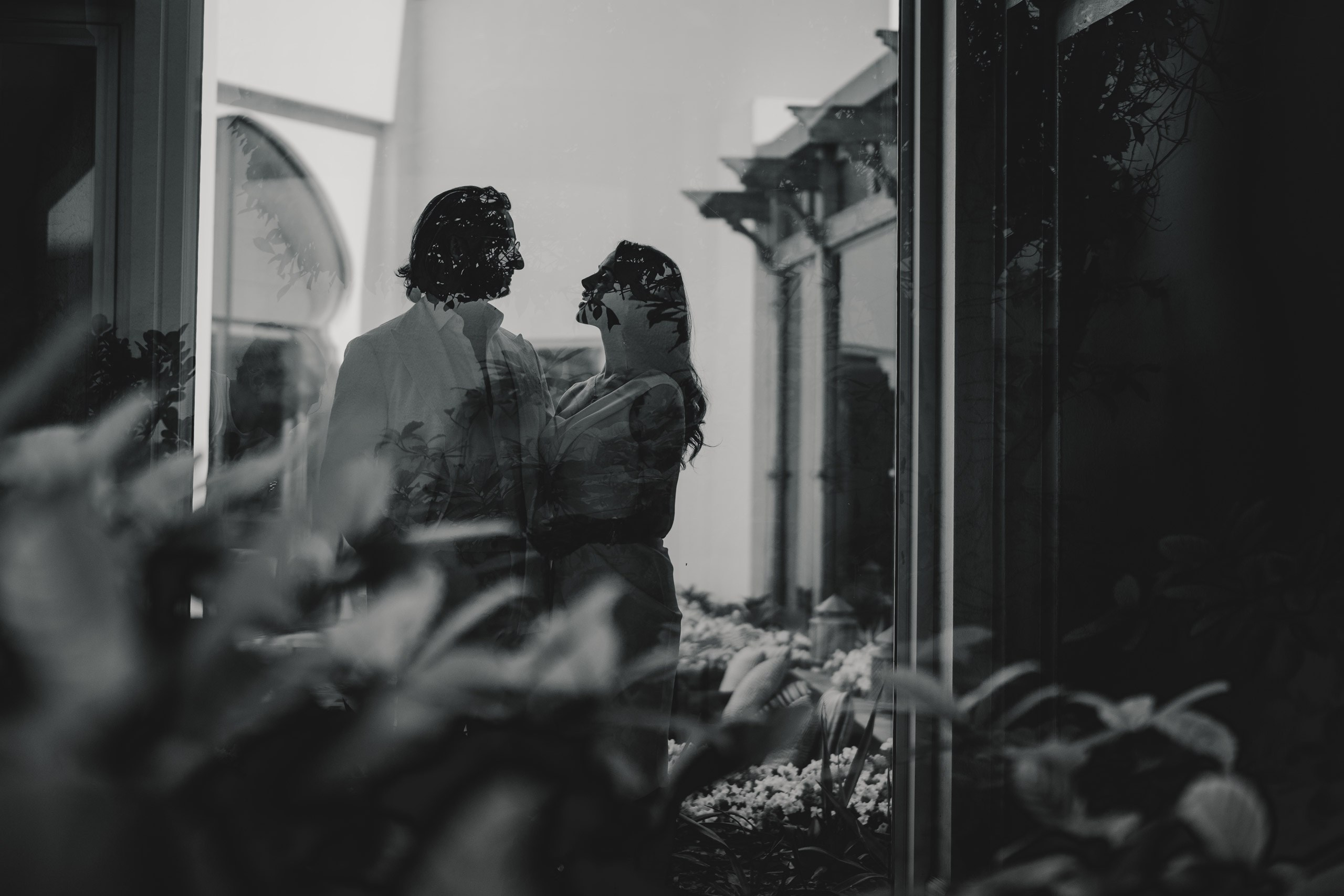 pretty couple captured in a movie like style