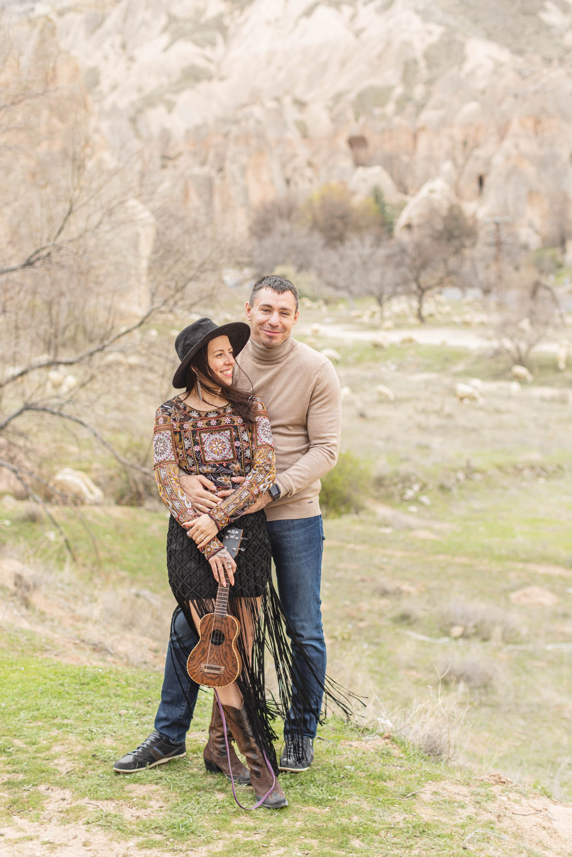 Stylish Photoshoot in the Charming Streets and Valleys of Cappadocia. Julia Ganch I Fashion Wedding Photography I Cappadocia Turkey